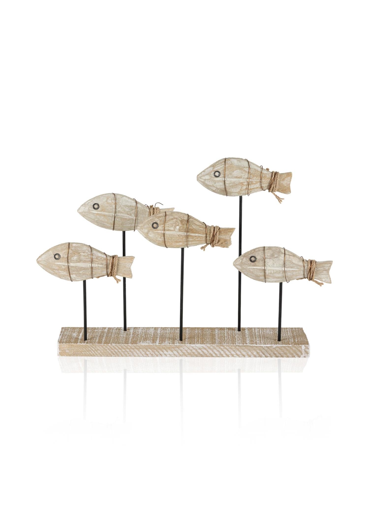 Retro Coastal 5'Li Balık Biblosu 30 Cm