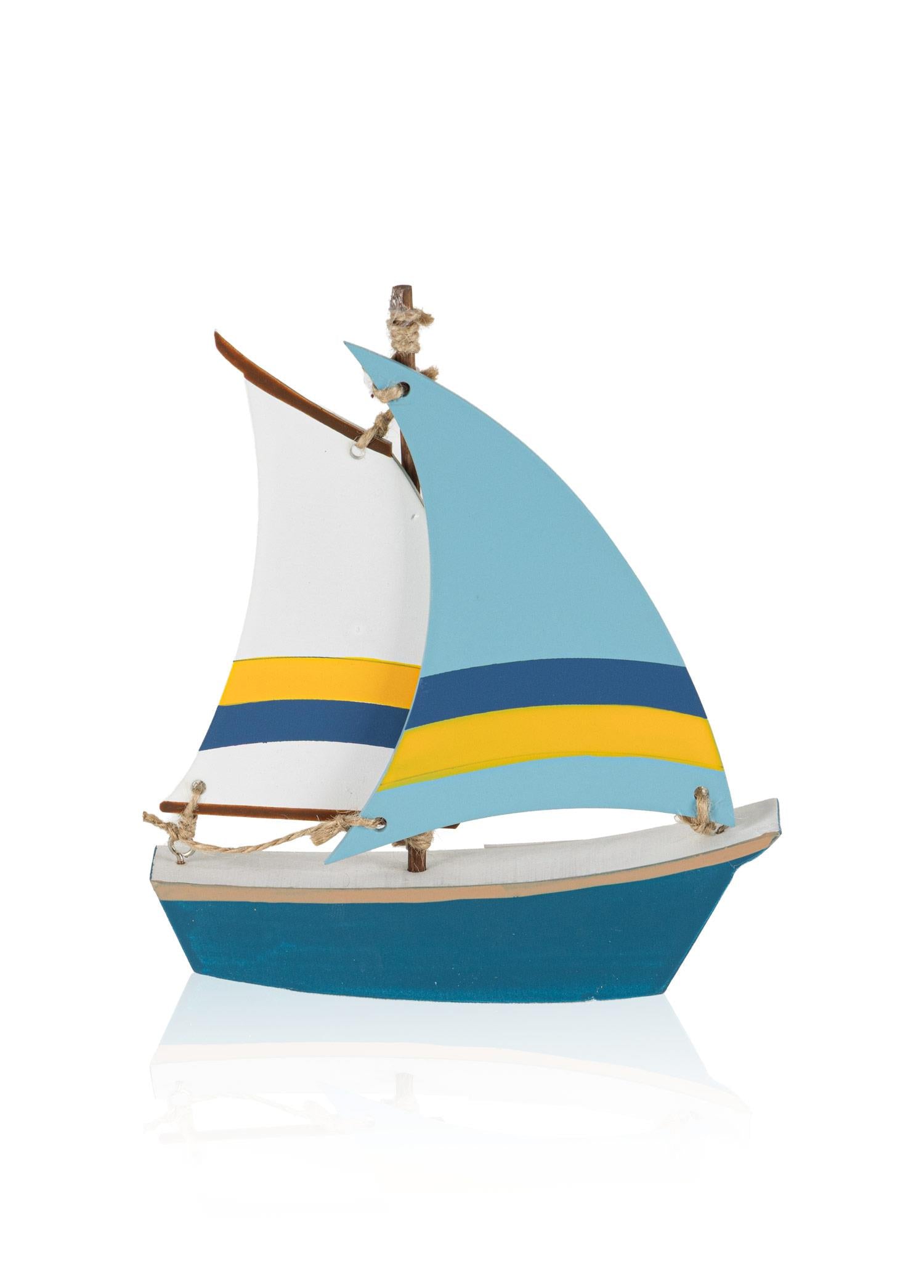 Retro Marin Çift Yelkenli Tekne Biblosu 17 Cm