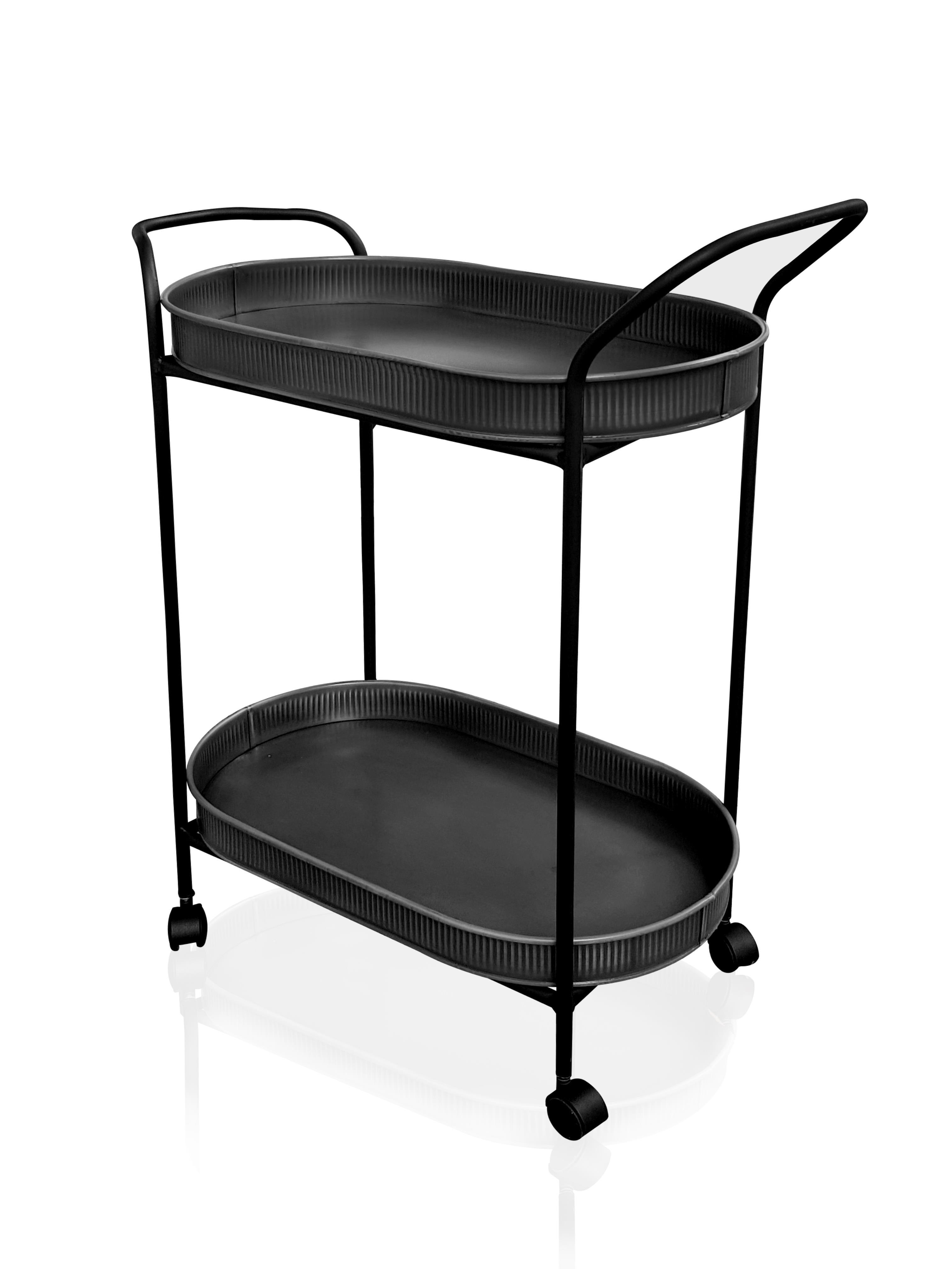 Servis Arabası Siyah 80X46X32 Cm