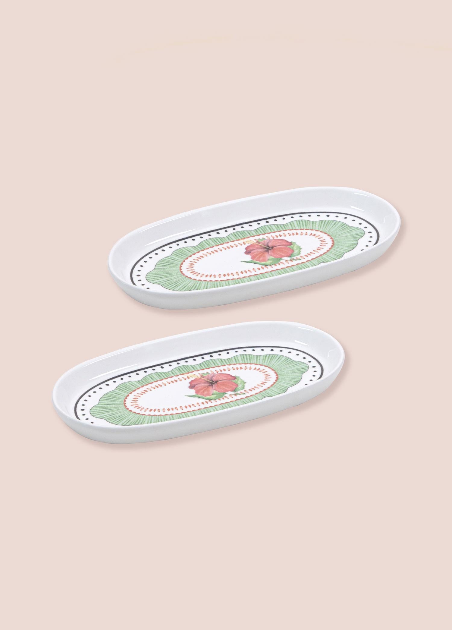 Spring Oval Servis Tabağı 2Li 23 Cm