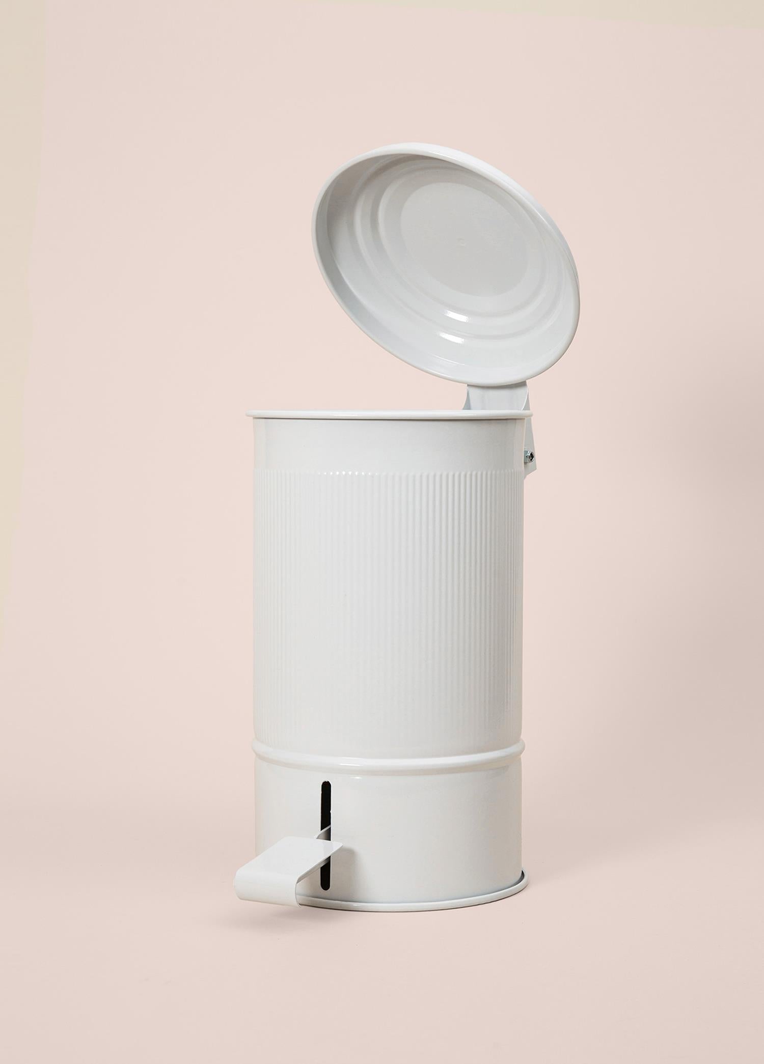 Stripe Mutfak Ve Banyo Çöp Kovası Beyaz 5 Lt