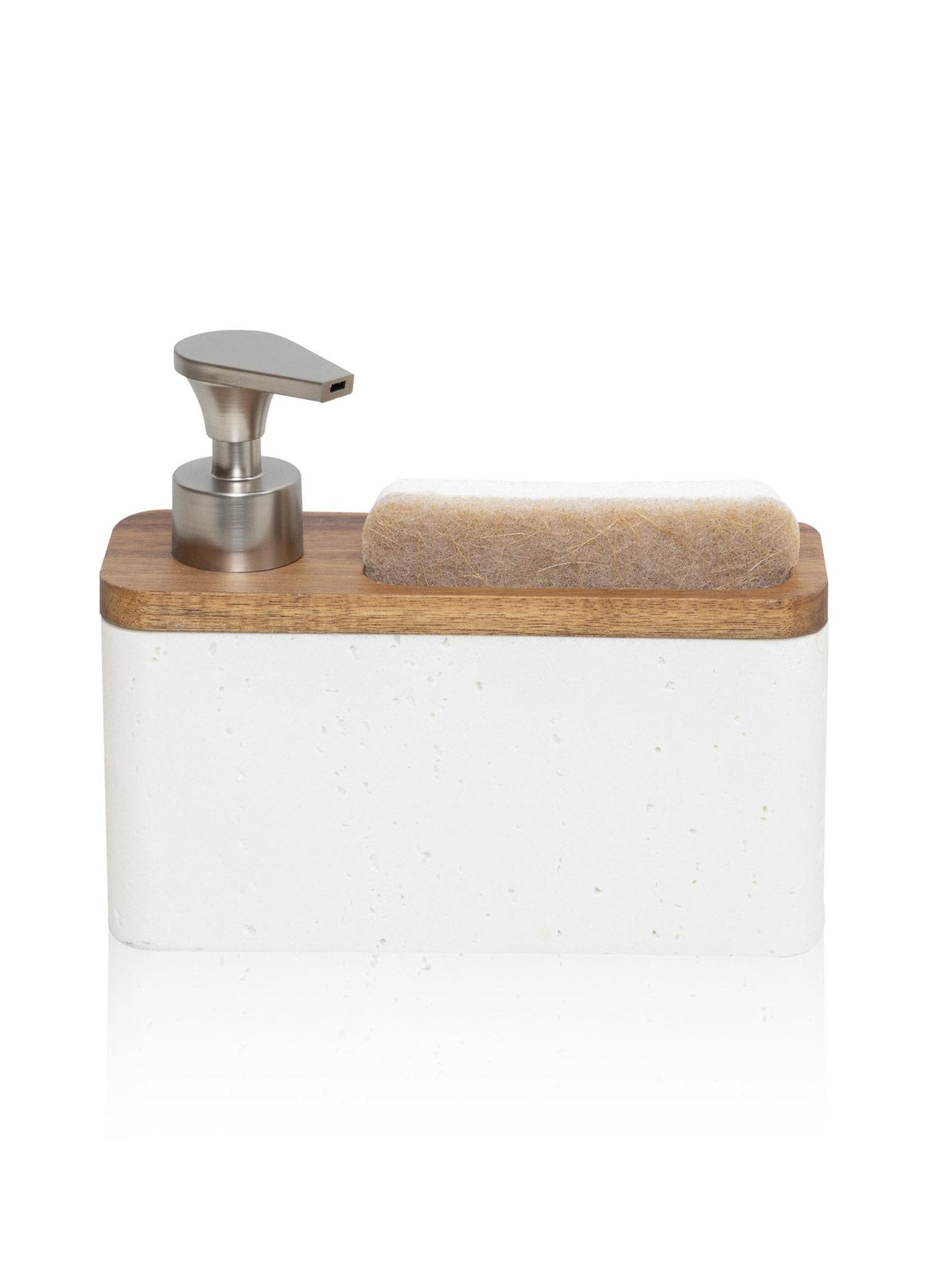 Travertine Süngerli Sıvı Sabunluk Beyaz 420 Ml