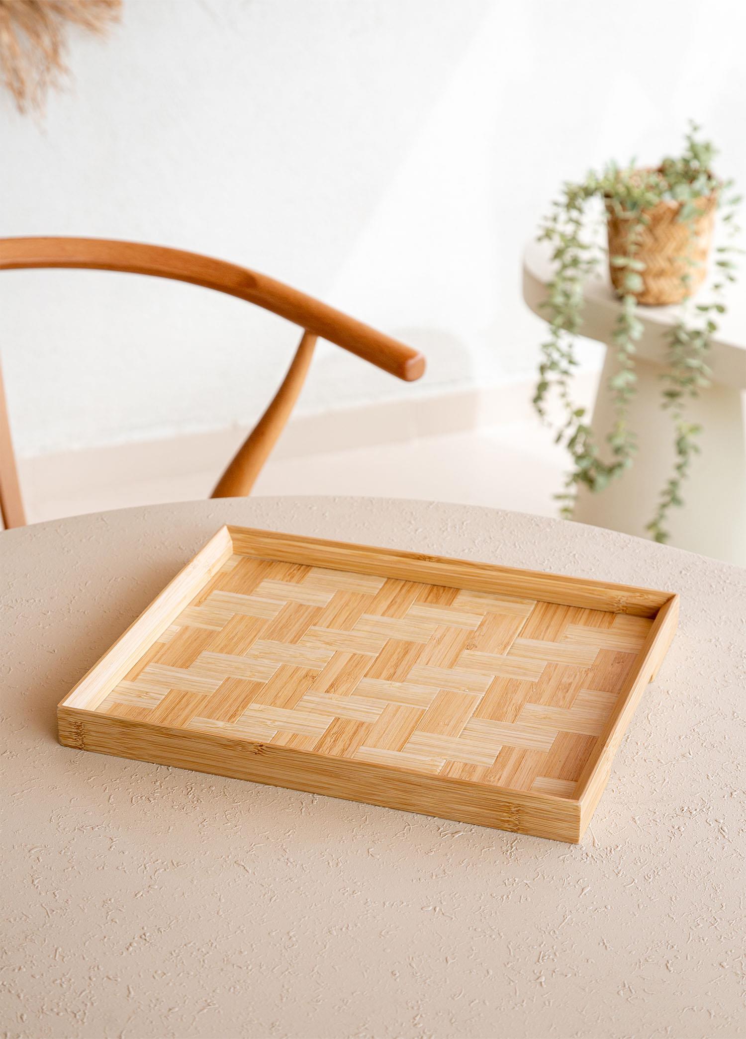 Wicker Bambu Tepsi 31X25 Cm Tps0066