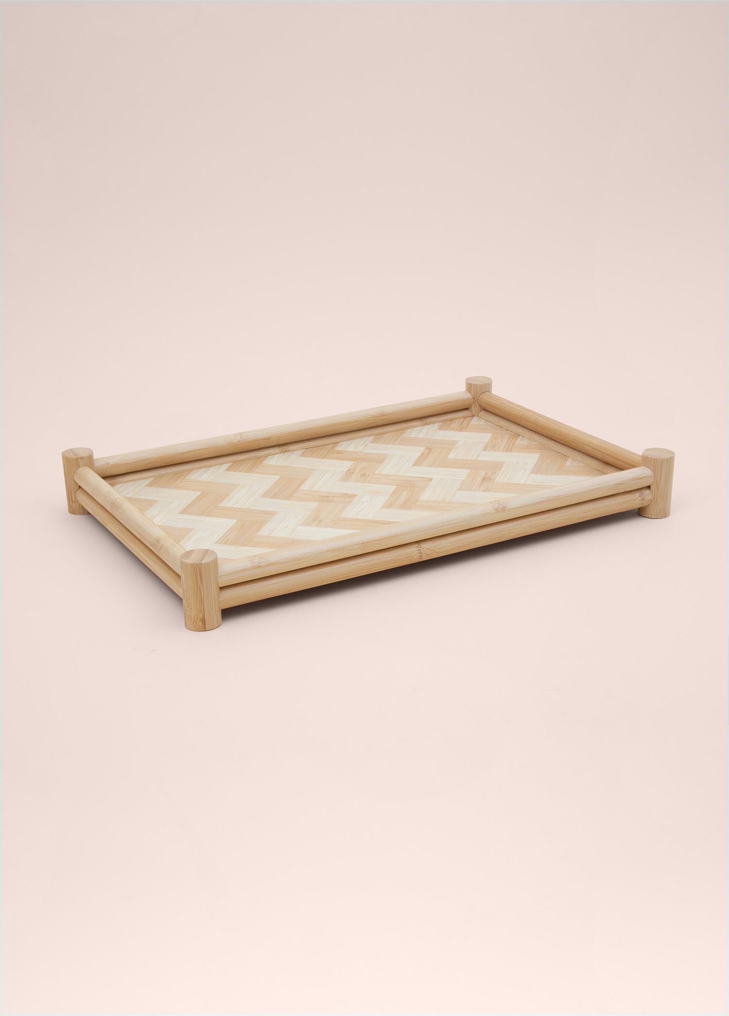 Wicker Bambu Tepsi 41X28 Cm Tps0071