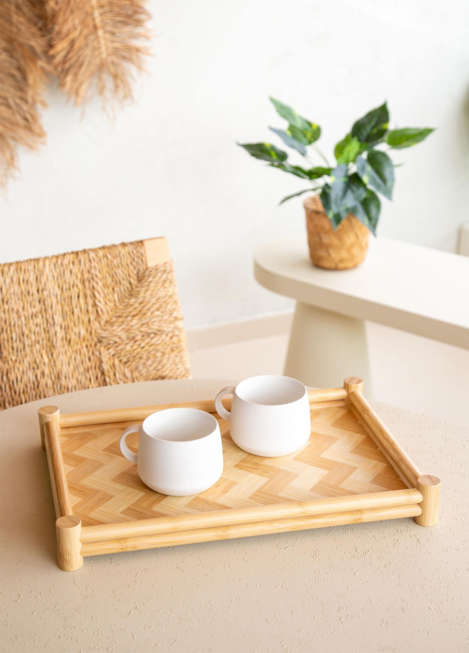 Wicker Bambu Tepsi 41X28 Cm Tps0071