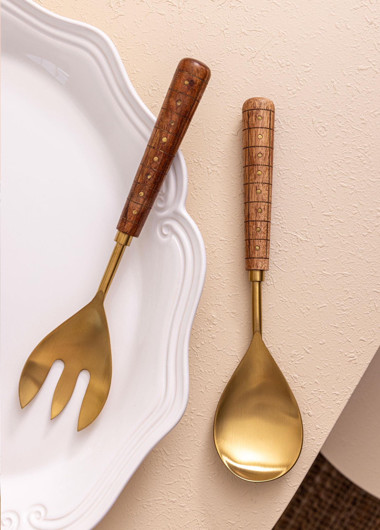 Wood Salata Servis Takımı 2 Parça