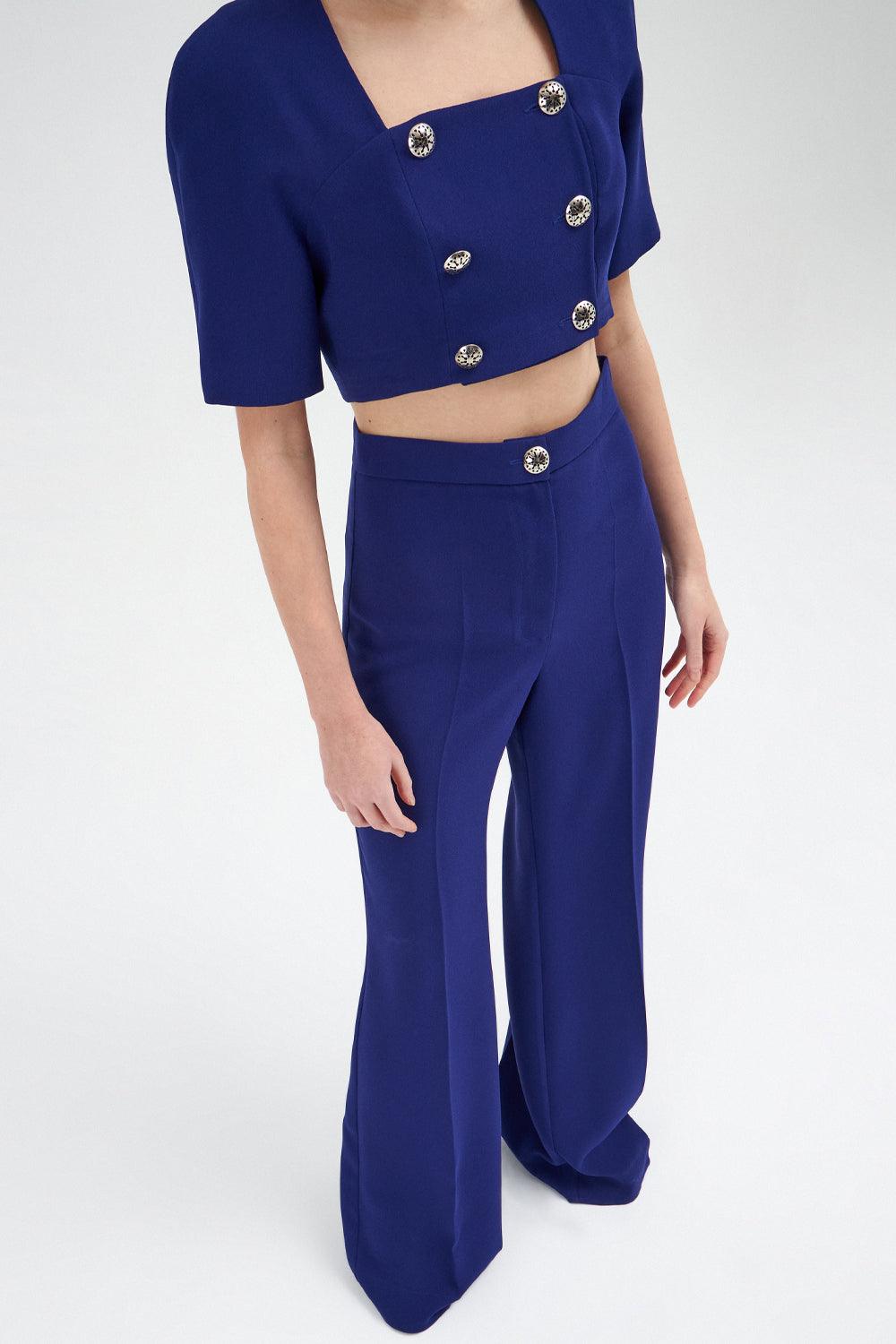 The Molc-Gloria Üst Gece Mavisi-Bluz-2-Milagron.com