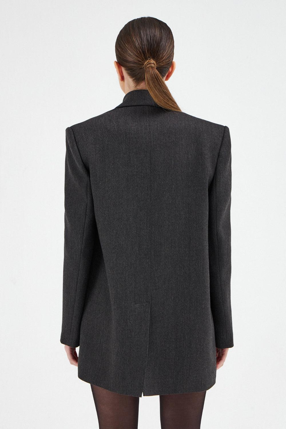 The Molc-Vera Ceket Gri-Ceket-2-Milagron.com