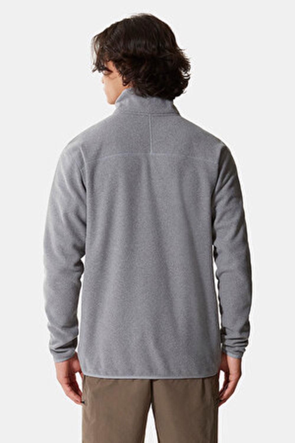The North Face-Men 100 Glacier 1/4 Zip Grey Heather-Sweatshirts & Hoodies-3-Milagron.com