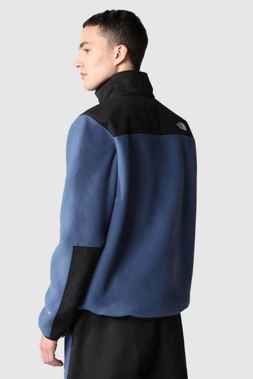 The North Face-Men Denali Jacket Shady Blue-Sweatshirts & Hoodies-2-Milagron.com