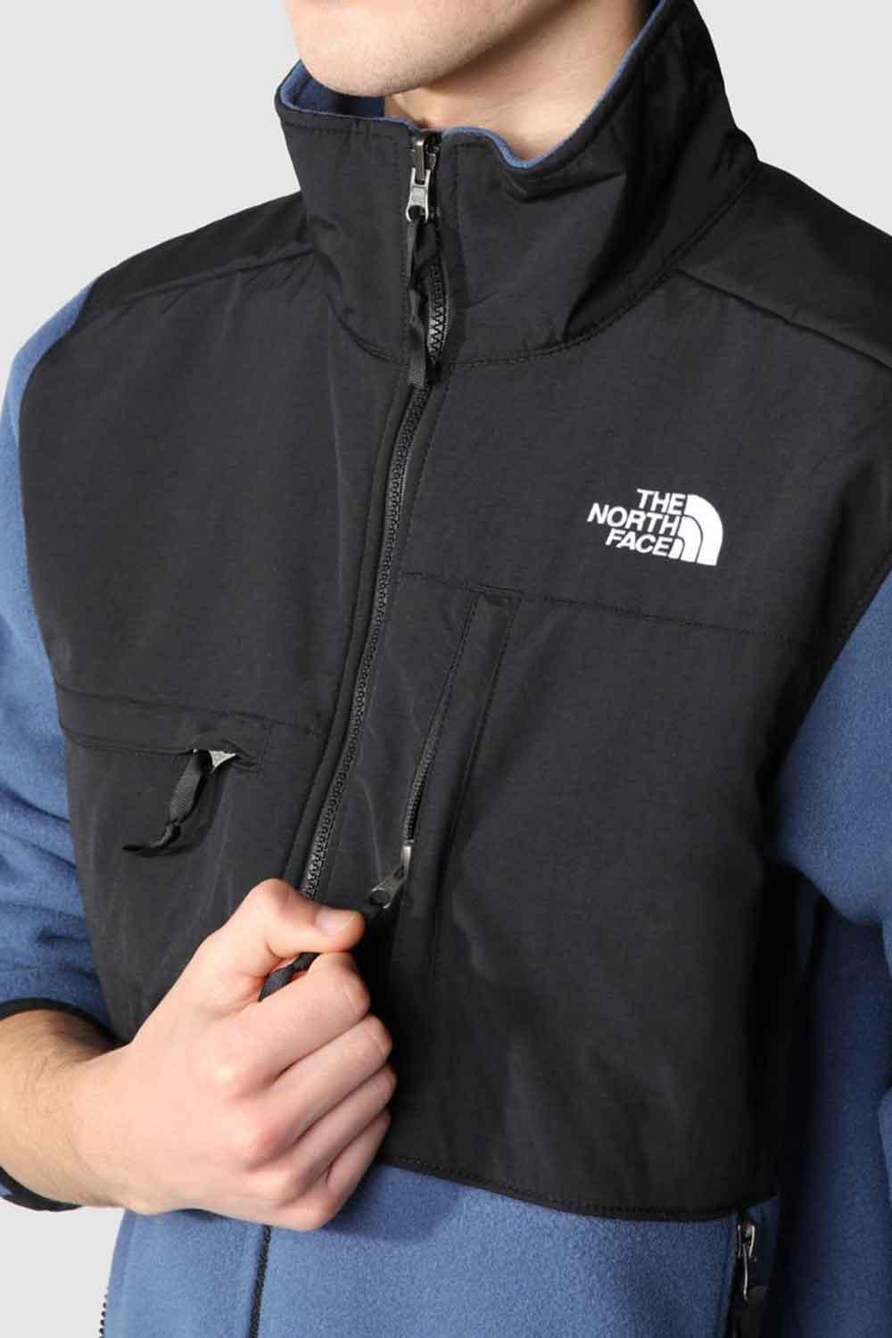 The North Face-Men Denali Jacket Shady Blue-Sweatshirts & Hoodies-3-Milagron.com