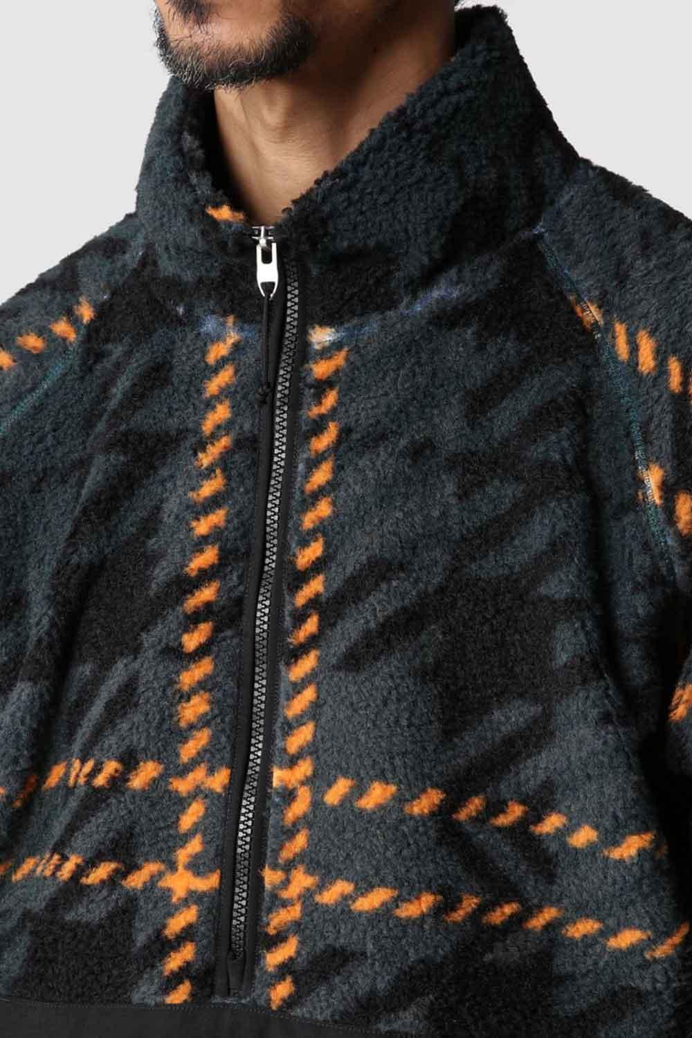 The North Face-Men Printed Ridge Fleece Quarter Zip-Sweatshirts & Hoodies-4-Milagron.com
