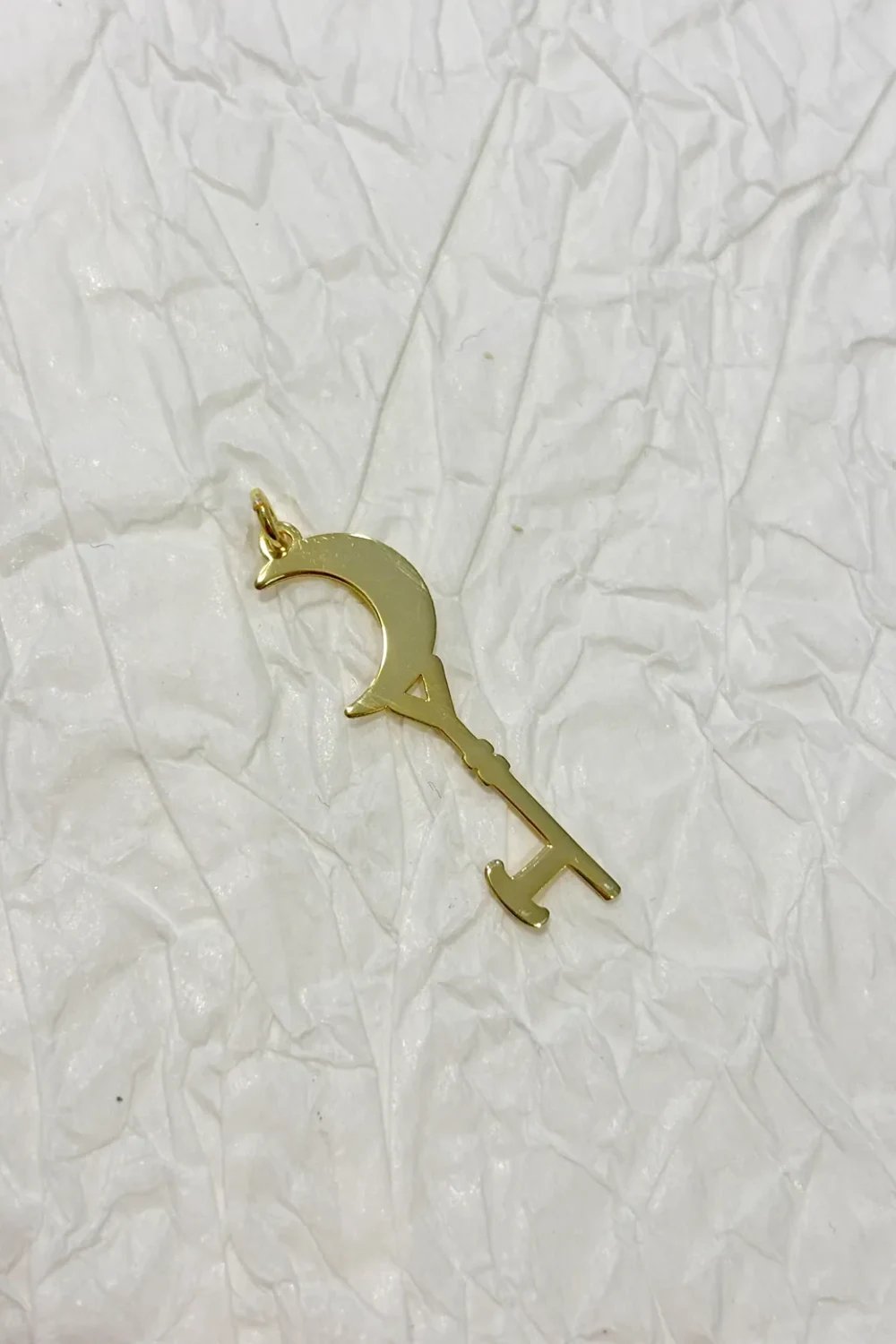 The Pheia-Ay Anahtar Kolye Ucu | 925 Ayar Gümüş-Yüzük-1-Milagron.com