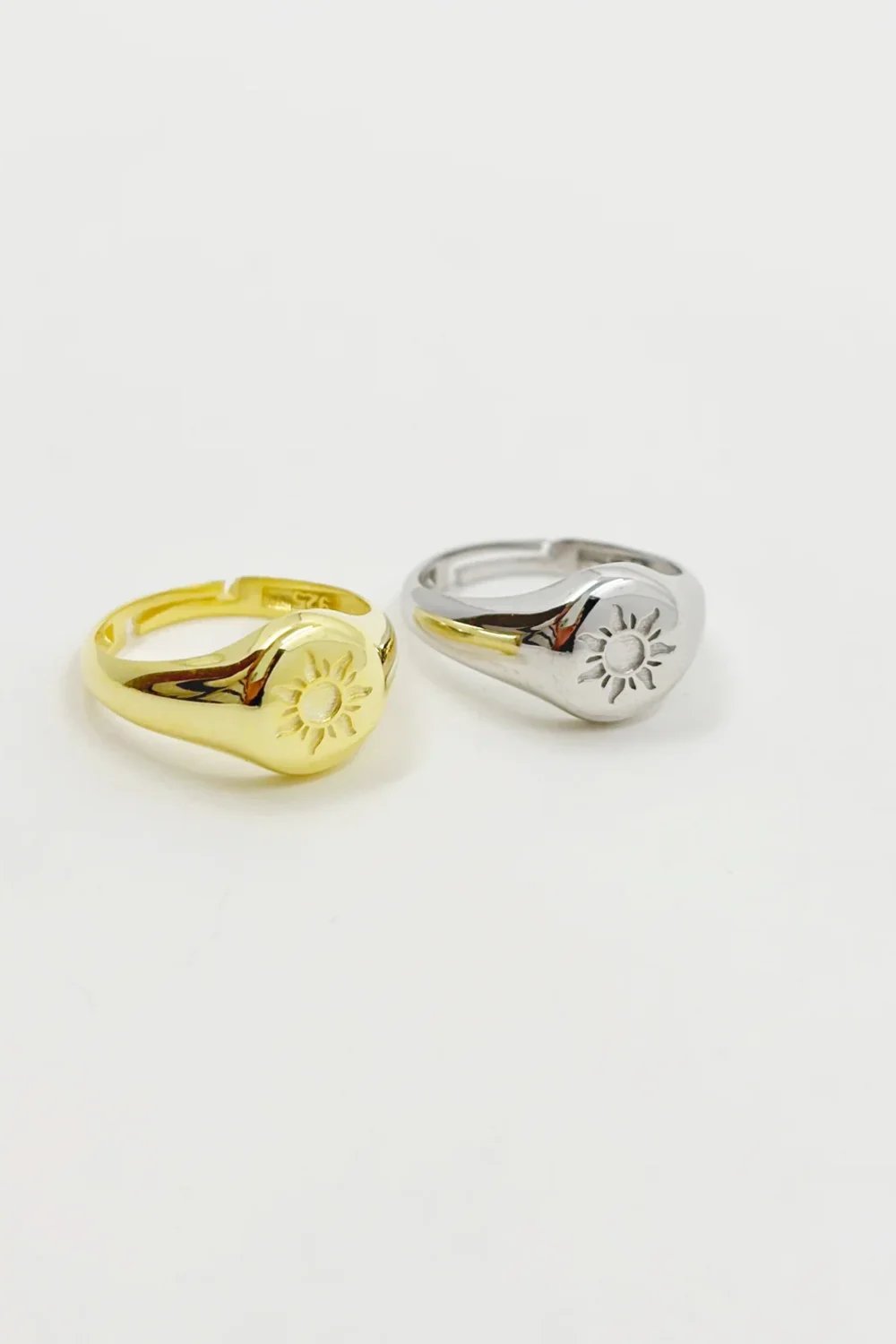 The Pheia-Güneş Minimal Serçe Parmak Yüzüğü | 925 Ayar Gümüş-Yüzük-1-Milagron.com