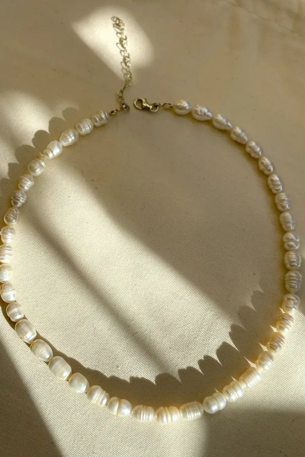 The Pheia-İri İnci Kolye | 925 Ayar Gümüş-Kolye-2-Milagron.com