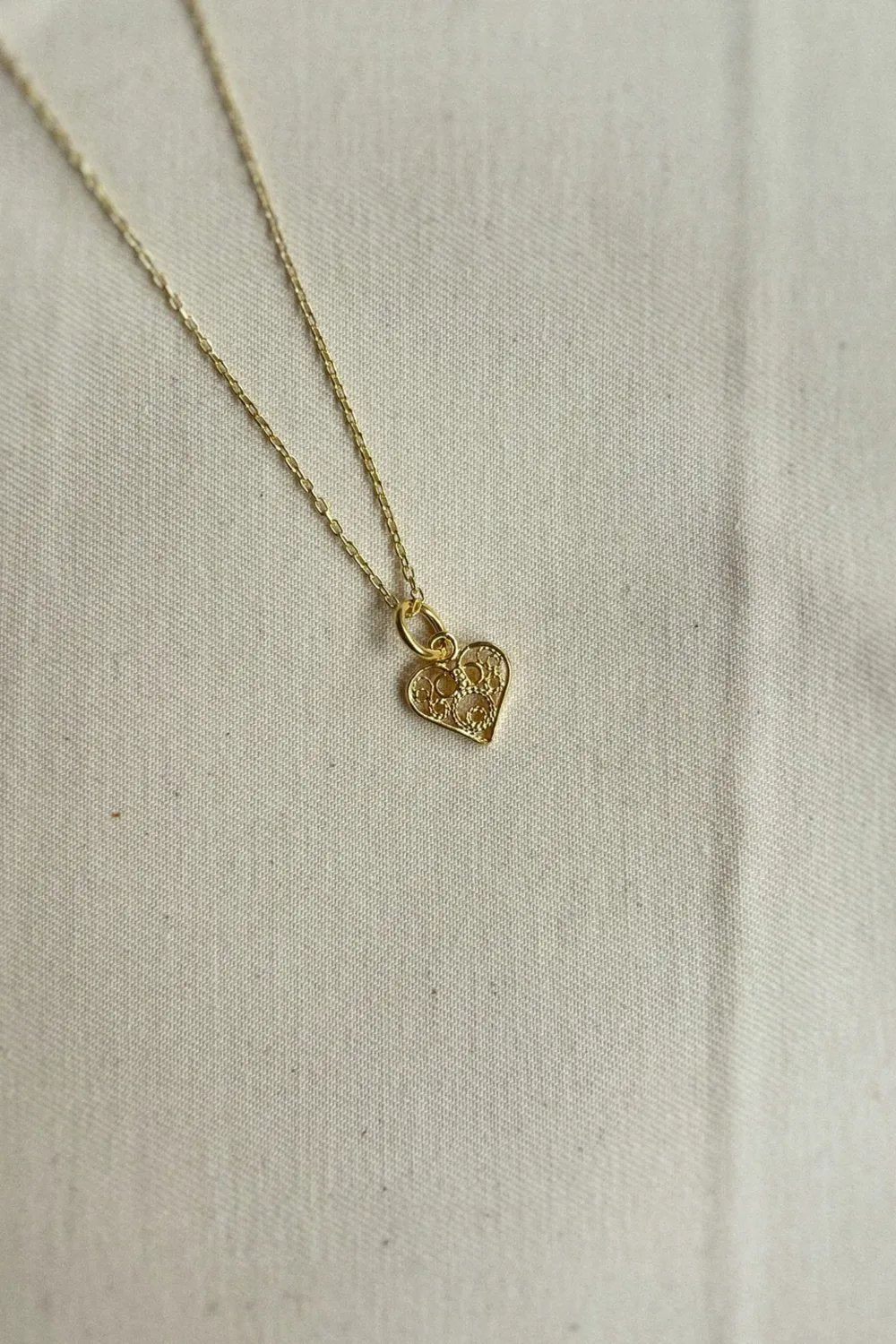 The Pheia-Nostaljik Telkari Kalp Kolye| 925 Ayar Gümüş-Kolye-1-Milagron.com