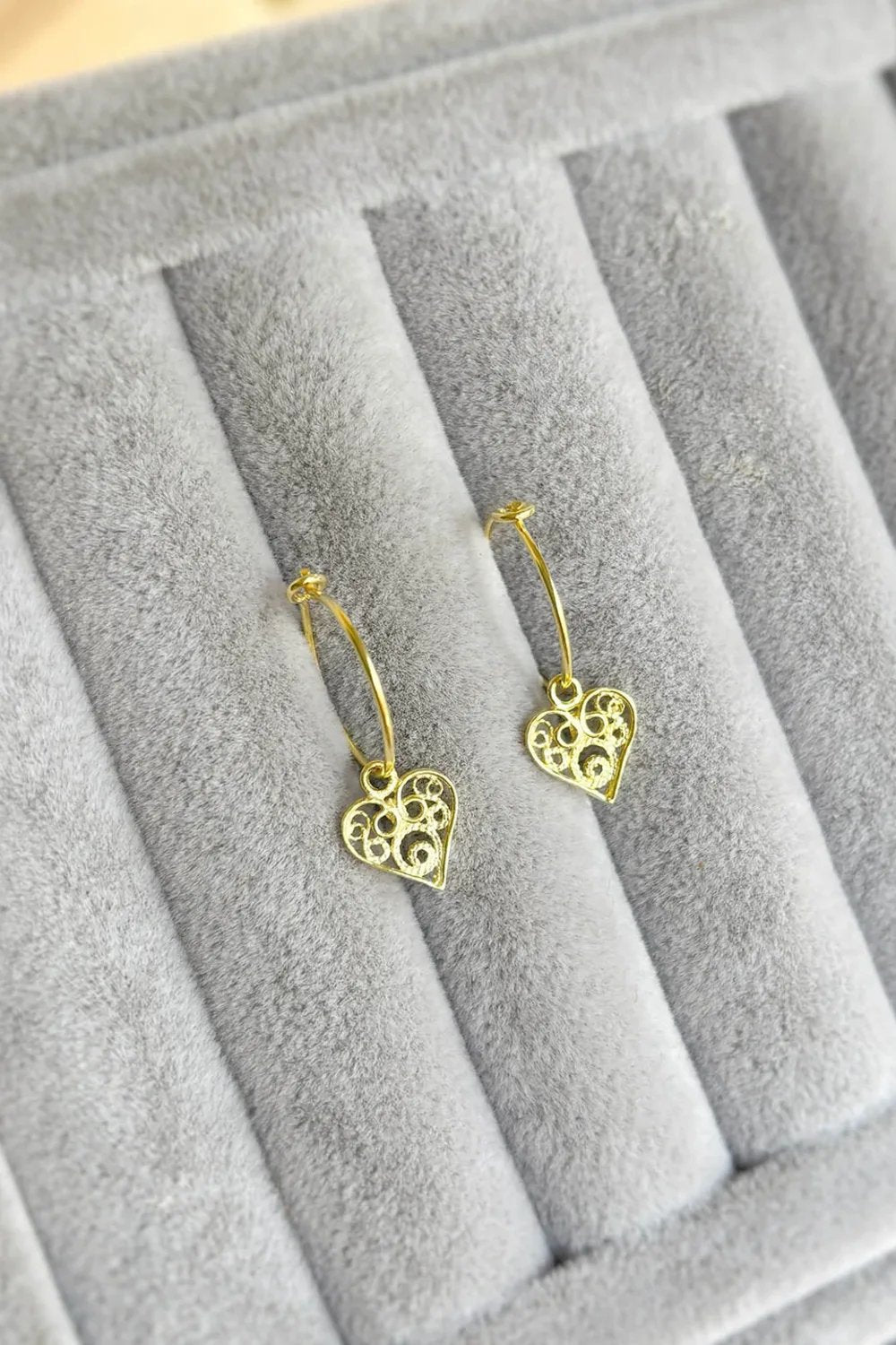 The Pheia-Nostaljik Telkari Kalp Küpe | 925 Ayar Gümüş-Küpe-1-Milagron.com