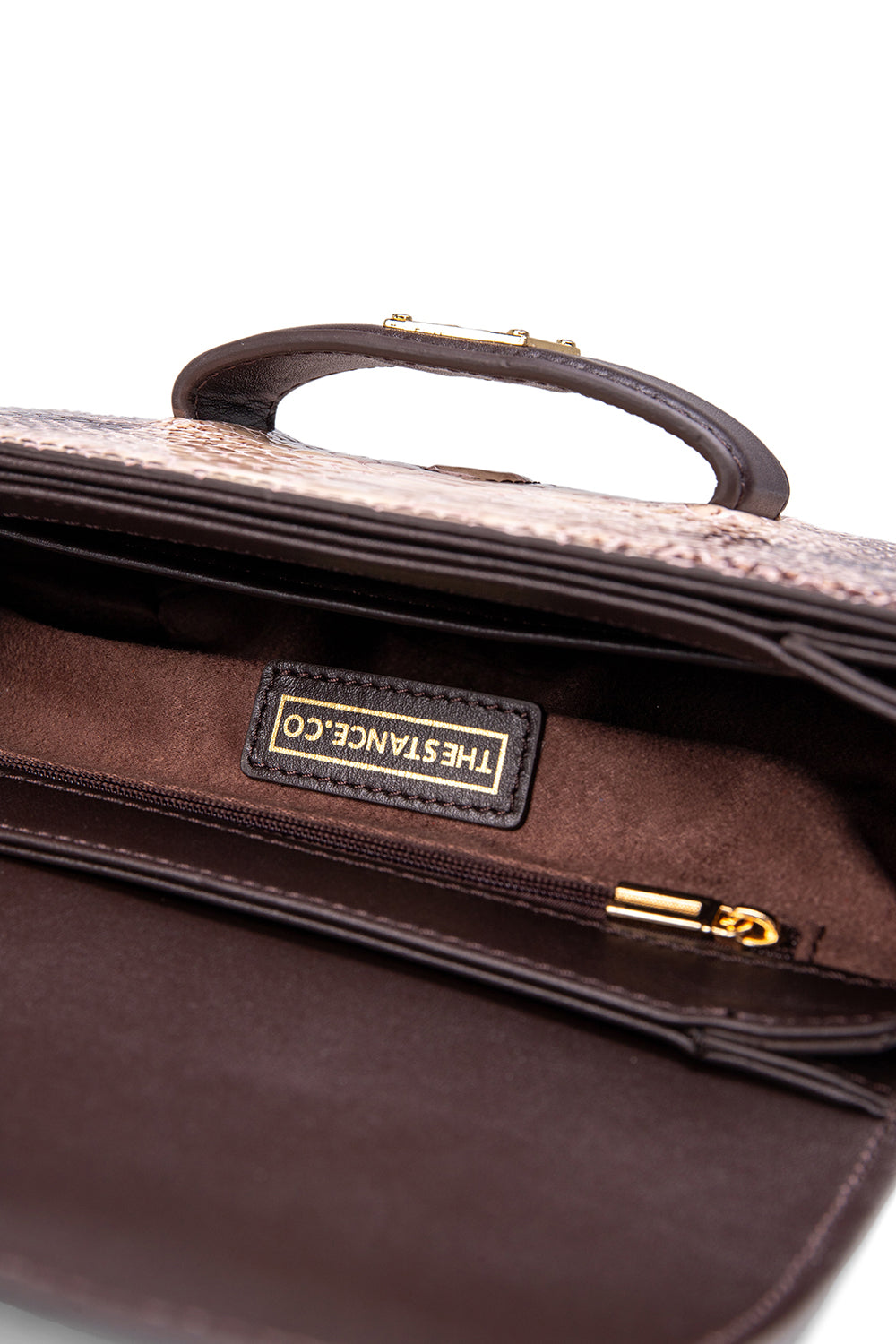 Thestance.co-GRACE - Limited Edition Snake Leather Shoulder Bag-Omuz Çantası-4-Milagron.com