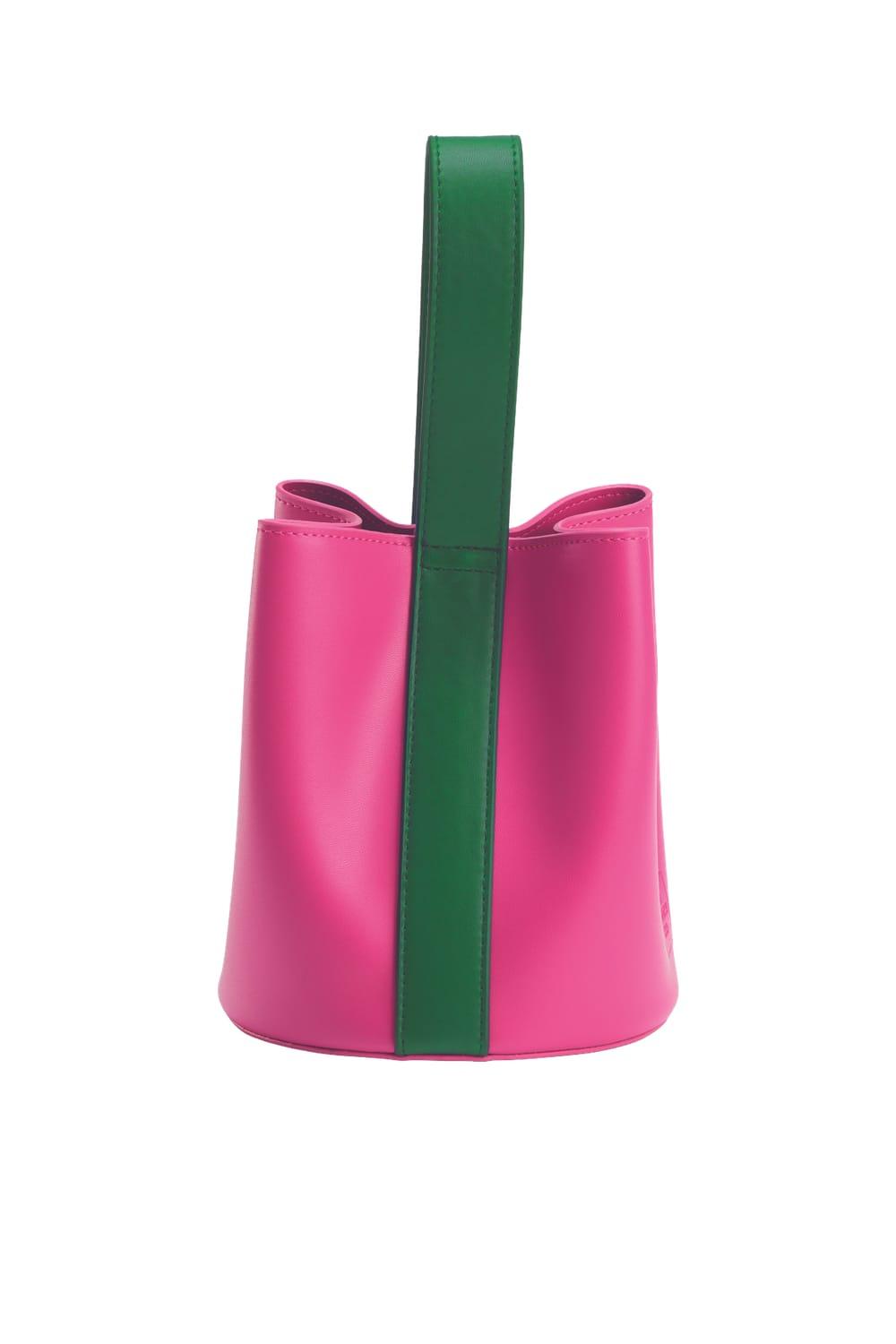 Thestance.co-Joy - Pembe & Yeşil-Omuz Çantası-2-Milagron.com