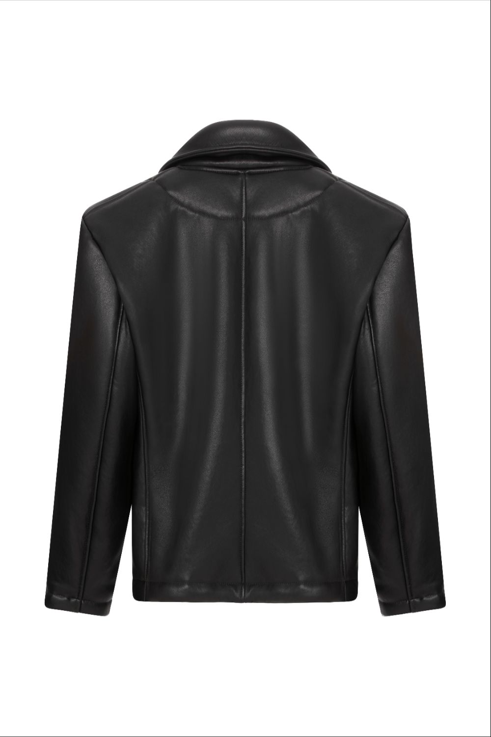 Myrcella Coat - Black Leather - 5