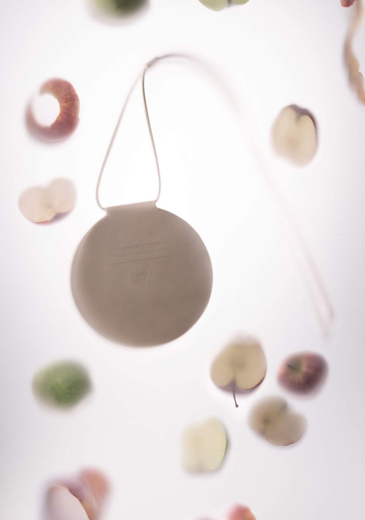 Tiny-Açık Kahve Elma Derisi Yuvarlak çanta-Çanta-7-Milagron.com