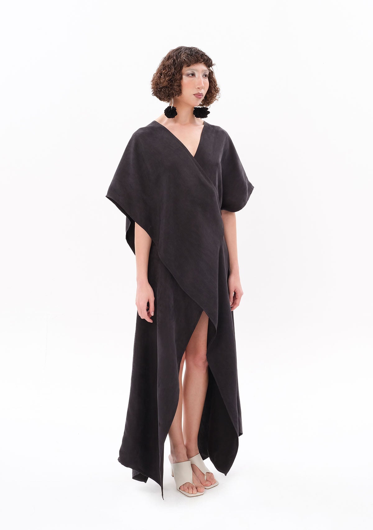 Tiny-Antrasit Luxe Tencel™ Elbise-Elbise-5-Milagron.com