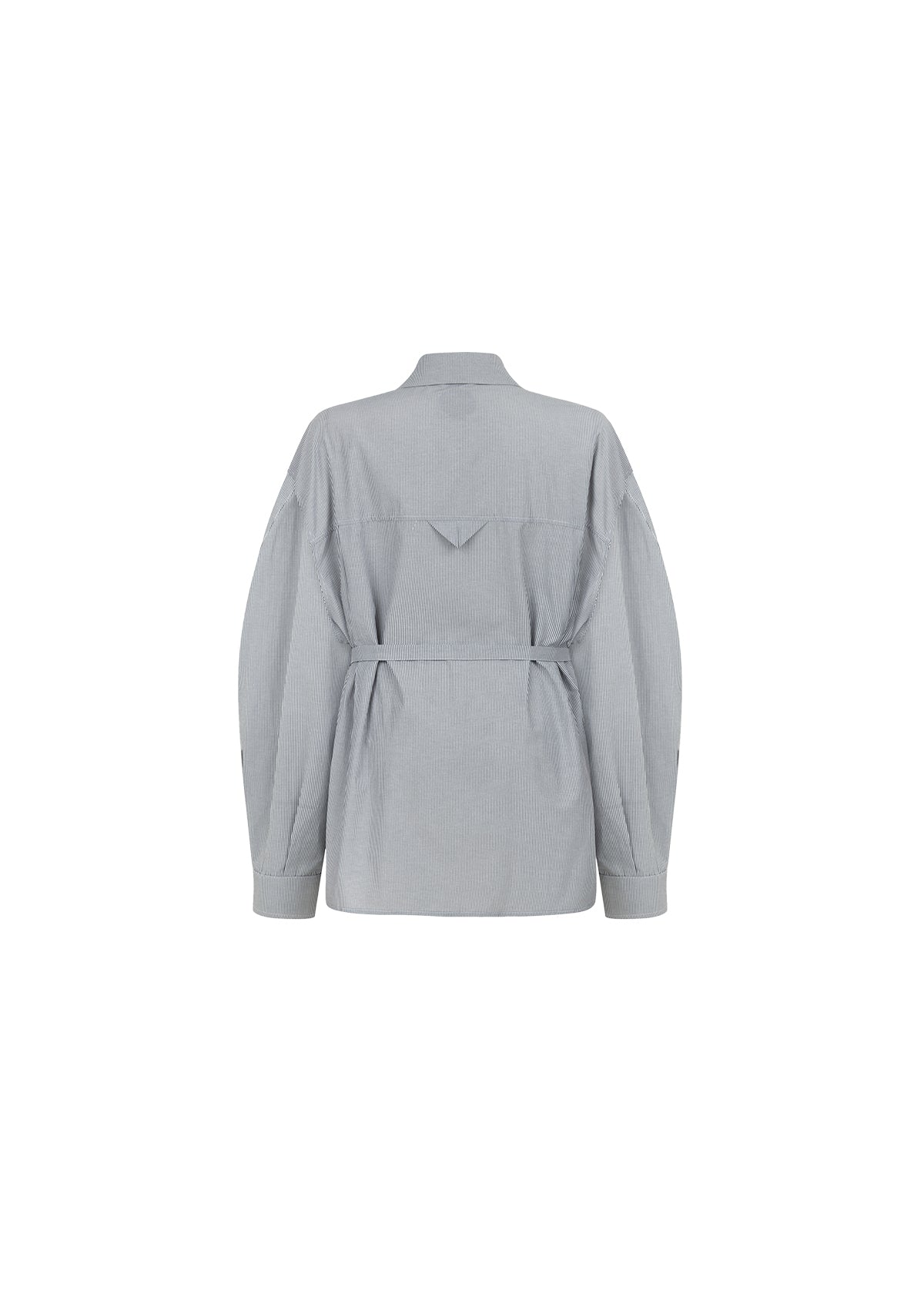 Tiny-Asimetrik Kesim Çizgili Bağlamalı Gömlek-Gömlek-11-Milagron.com