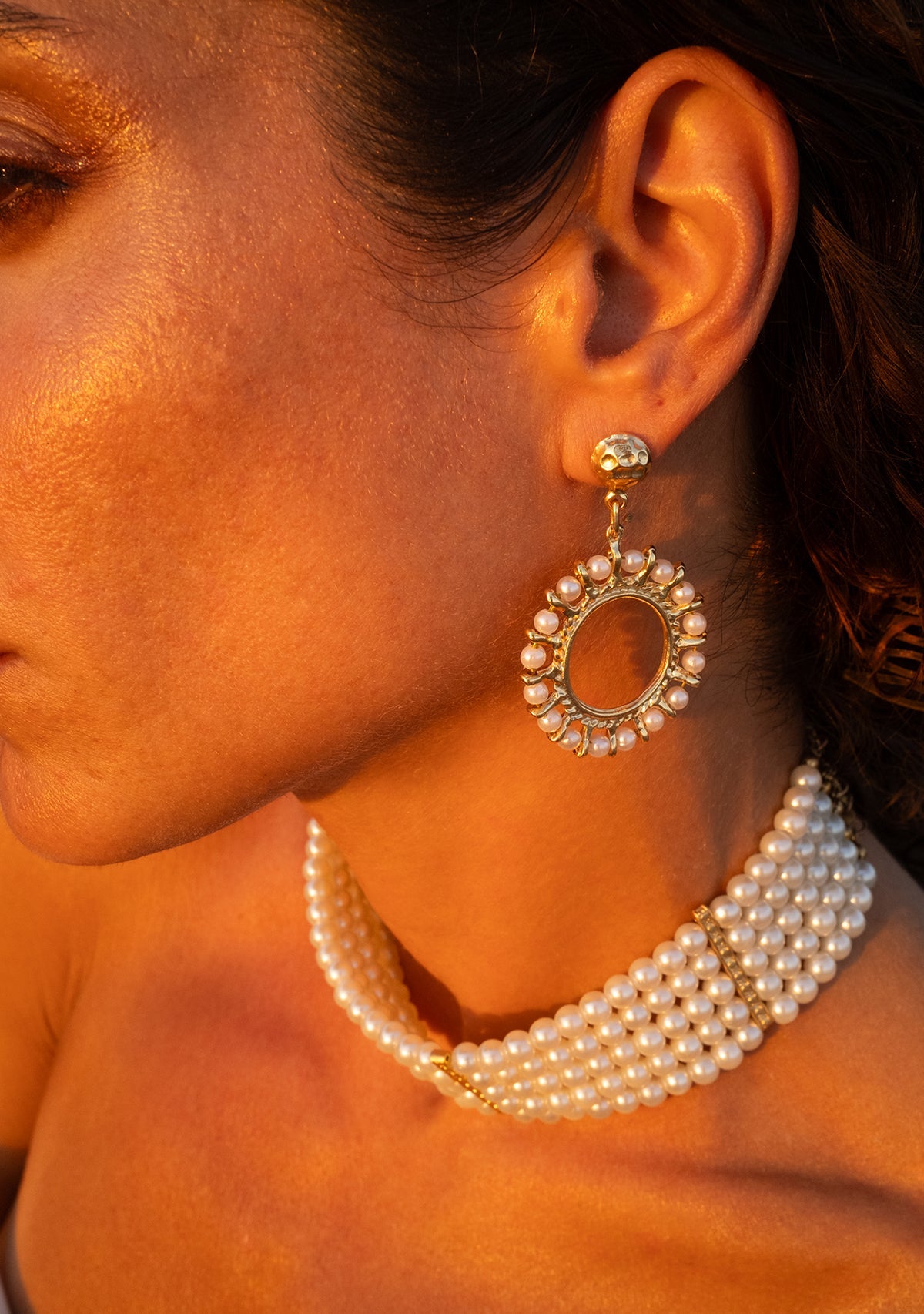 Tiny-Aylin Gold Earring-Küpe-2-Milagron.com