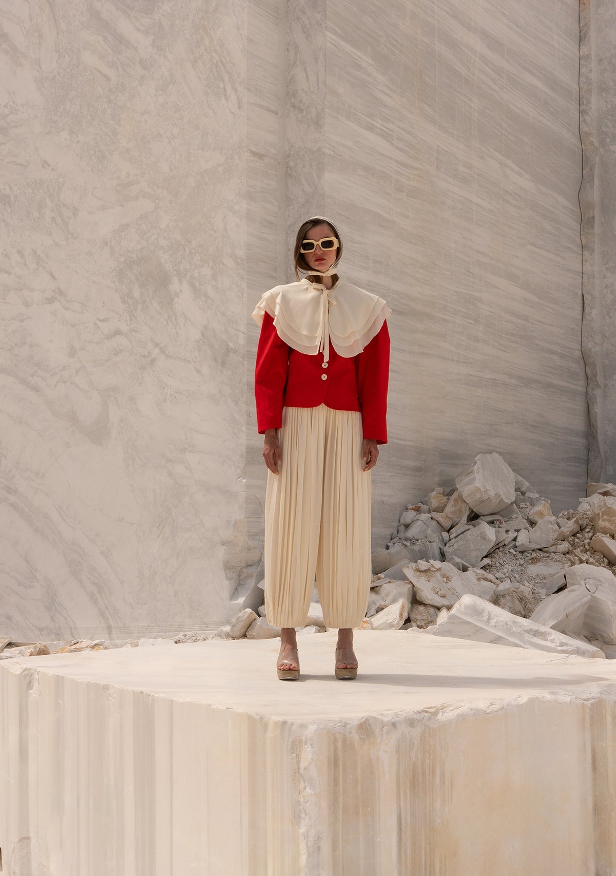 Tiny-Bağlama Detaylı Krem Yaka-Yaka-4-Milagron.com