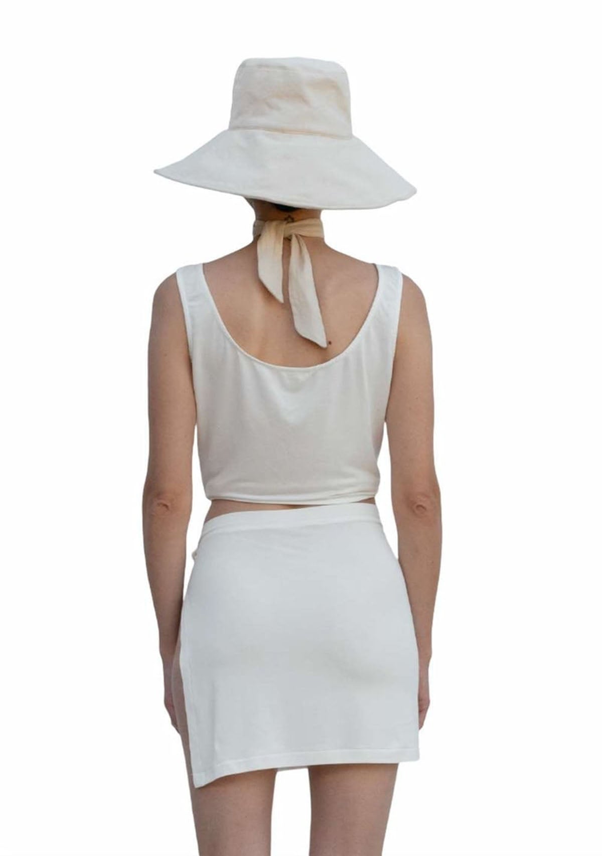 Tiny-Bağlamalı Sıfır Kol Beyaz Bluz-Bluz-2-Milagron.com