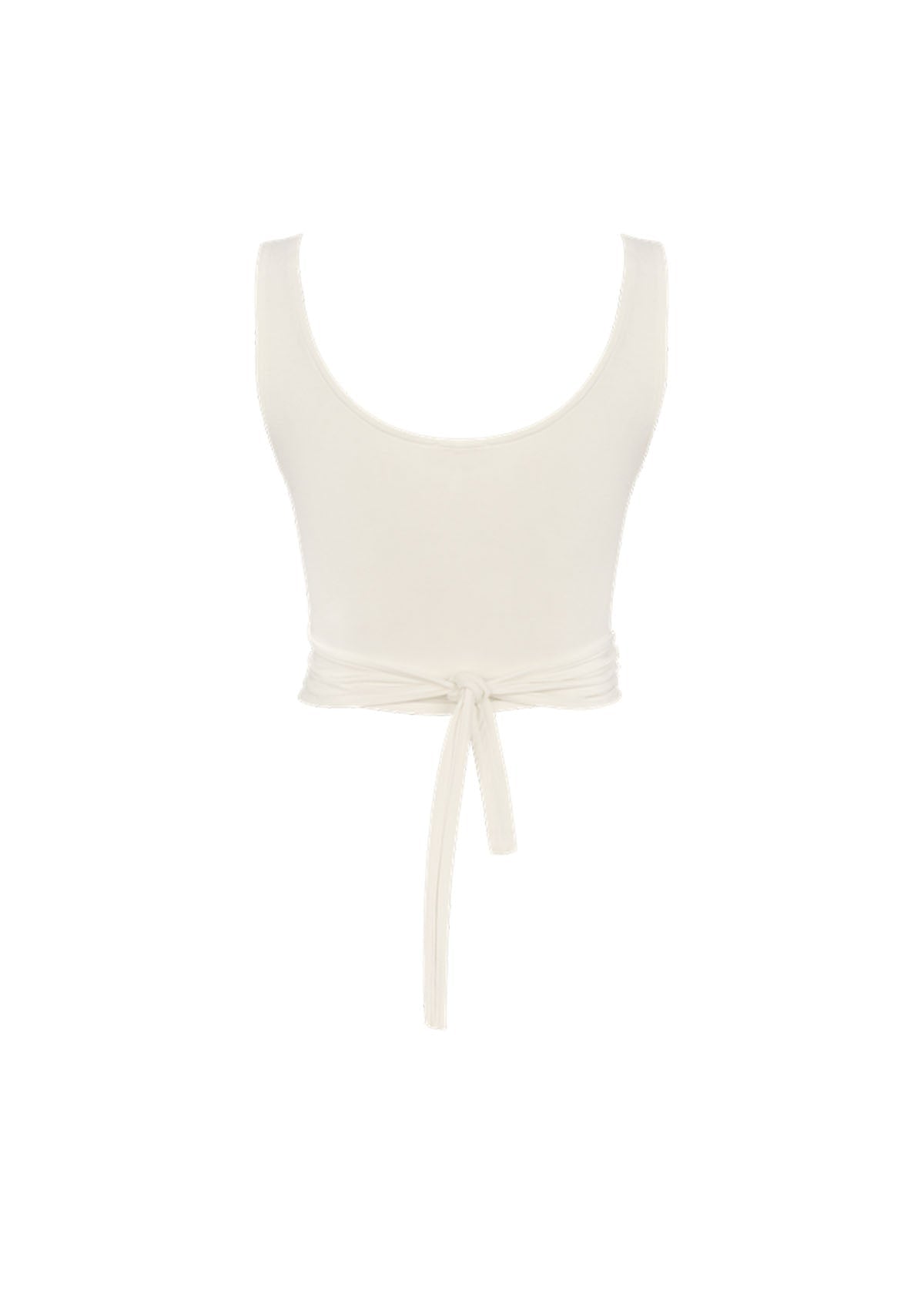 Tiny-Bağlamalı Sıfır Kol Beyaz Bluz-Bluz-7-Milagron.com