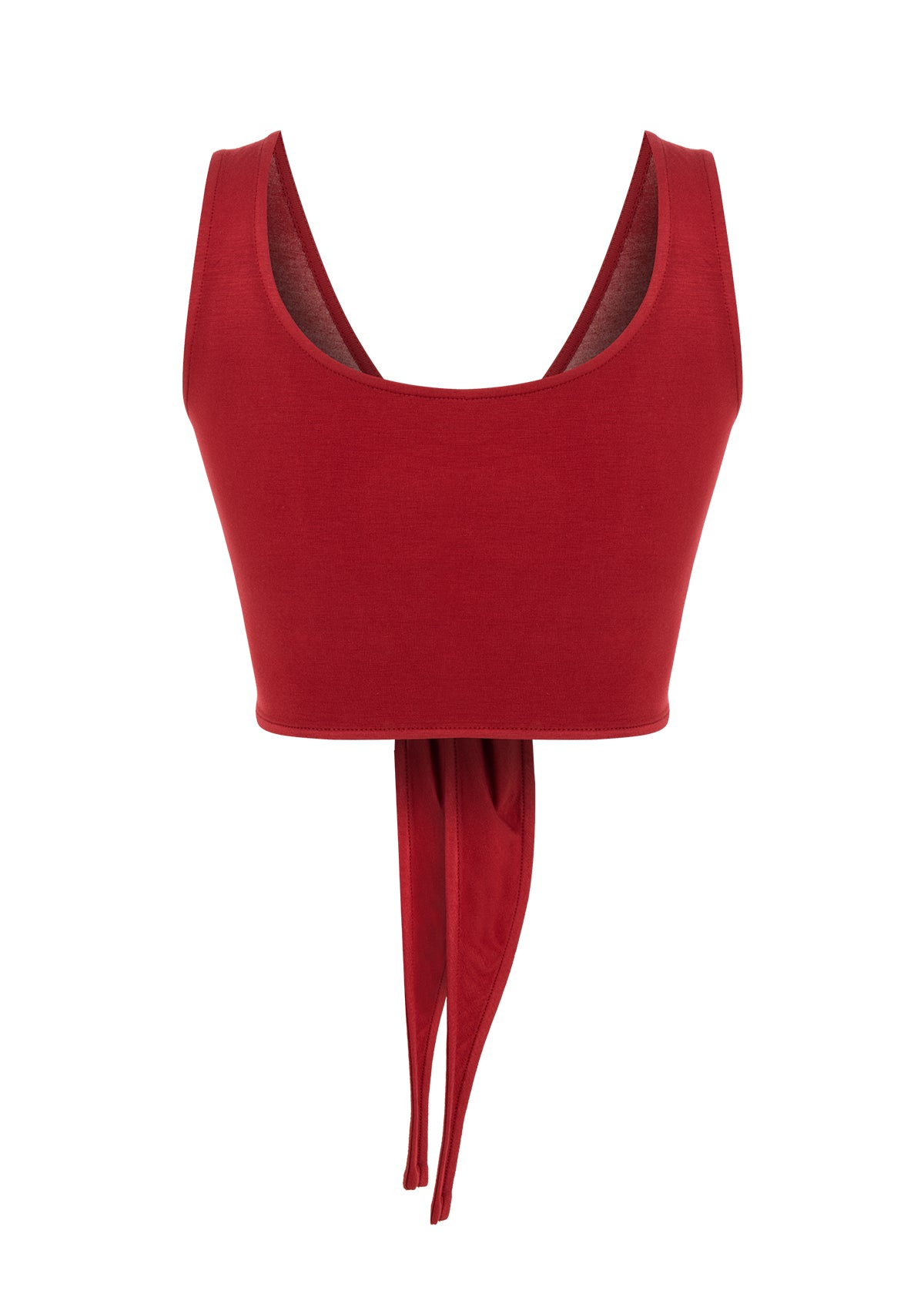 Tiny-Bağlamalı Sıfır Kol Bordo Bluz-Bluz-9-Milagron.com