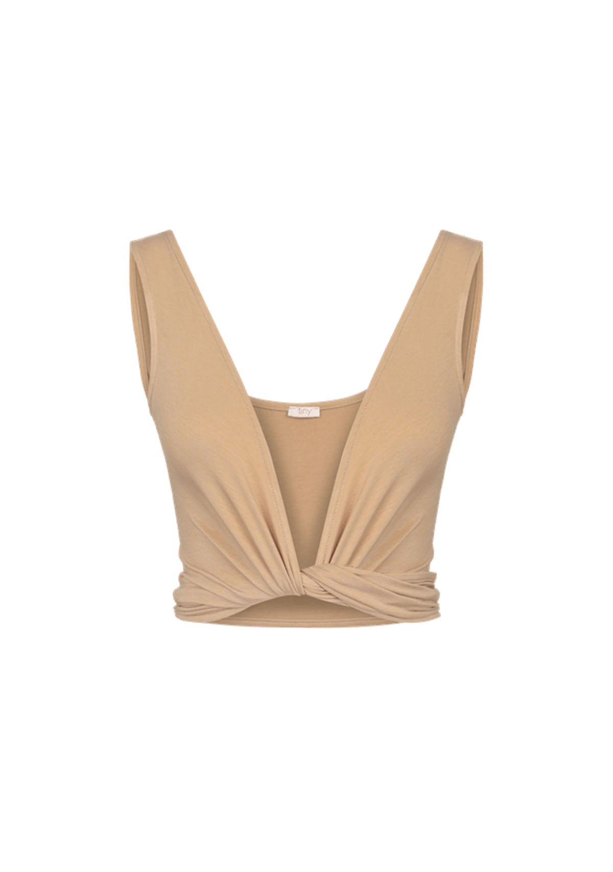 Tiny-Bağlamalı Sıfır Kol Nude Bluz-Bluz-7-Milagron.com