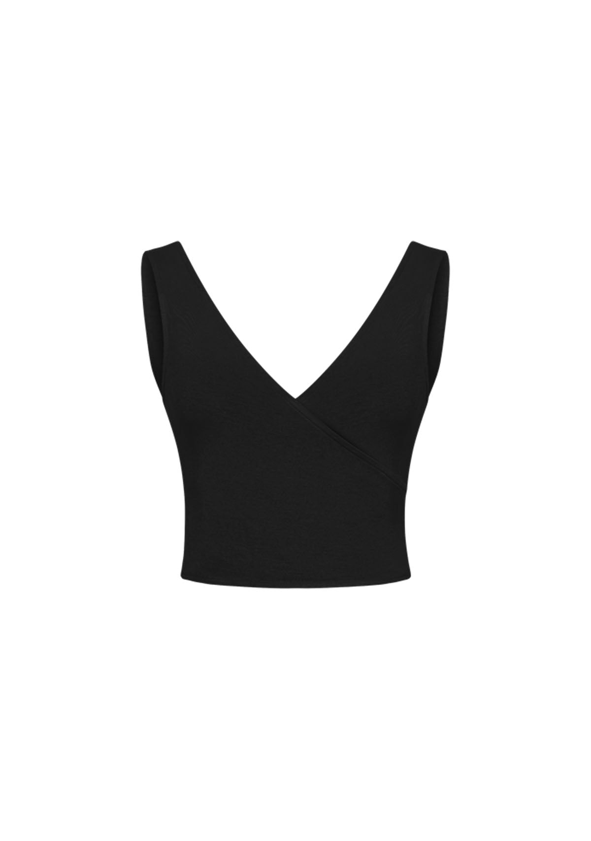 Tiny-Bağlamalı Sıfır Kol Siyah Bluz-Bluz-4-Milagron.com