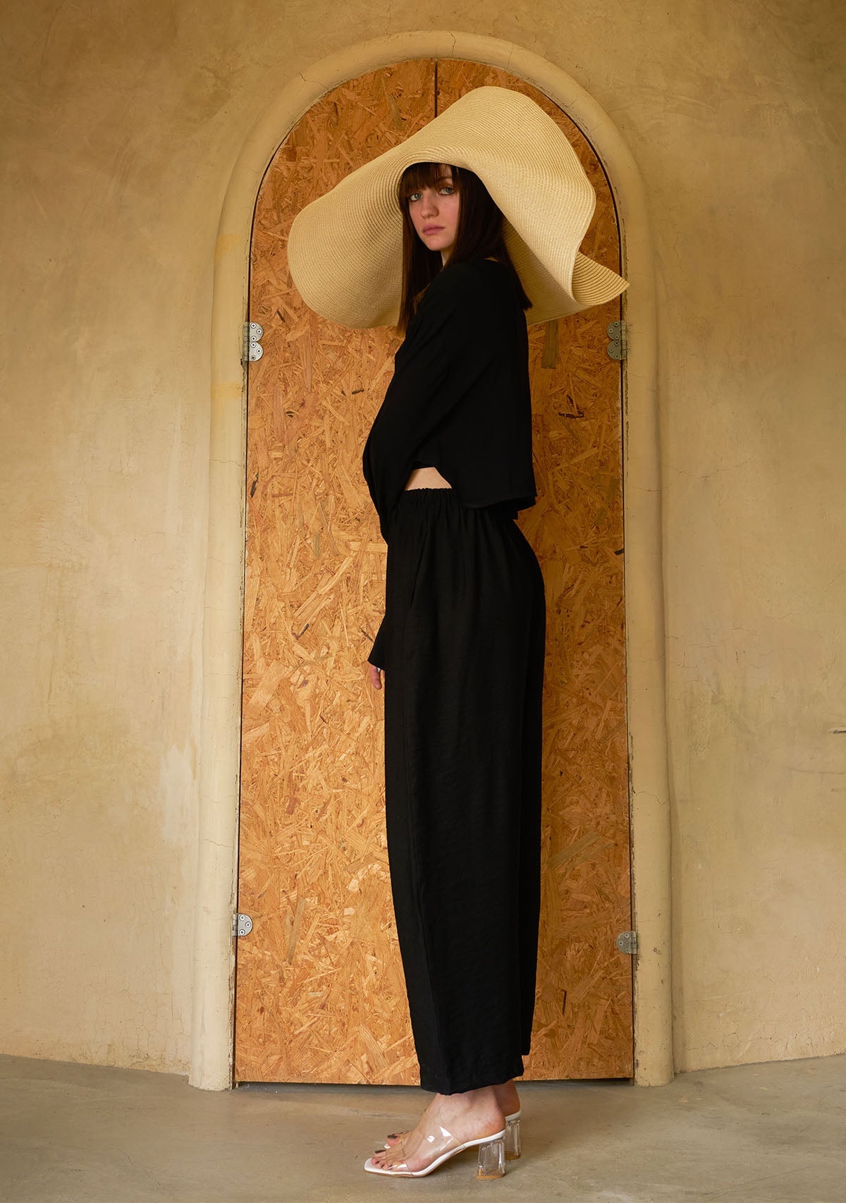 Tiny-Bağlamalı Yarasa Kol Siyah Bluz-Bluz-6-Milagron.com