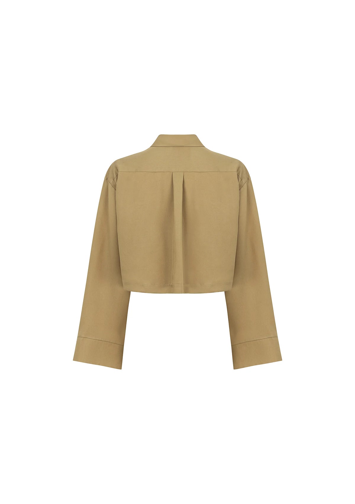 Tiny-Bej Oversize Crop Gömlek-Gömlek-9-Milagron.com