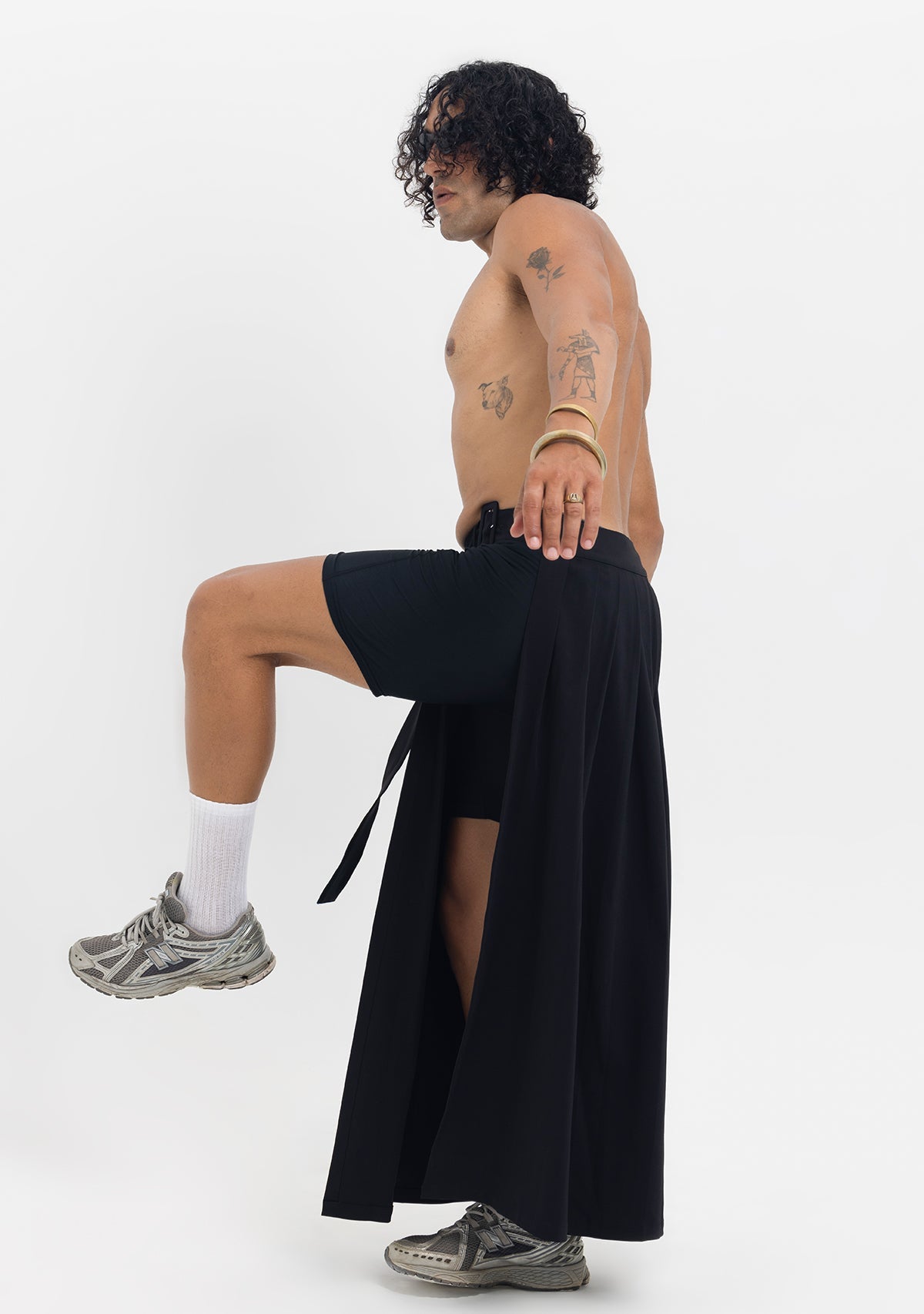 Tiny-Beli Kemerli Siyah Pileli Etek Aksesuar-Etek-11-Milagron.com