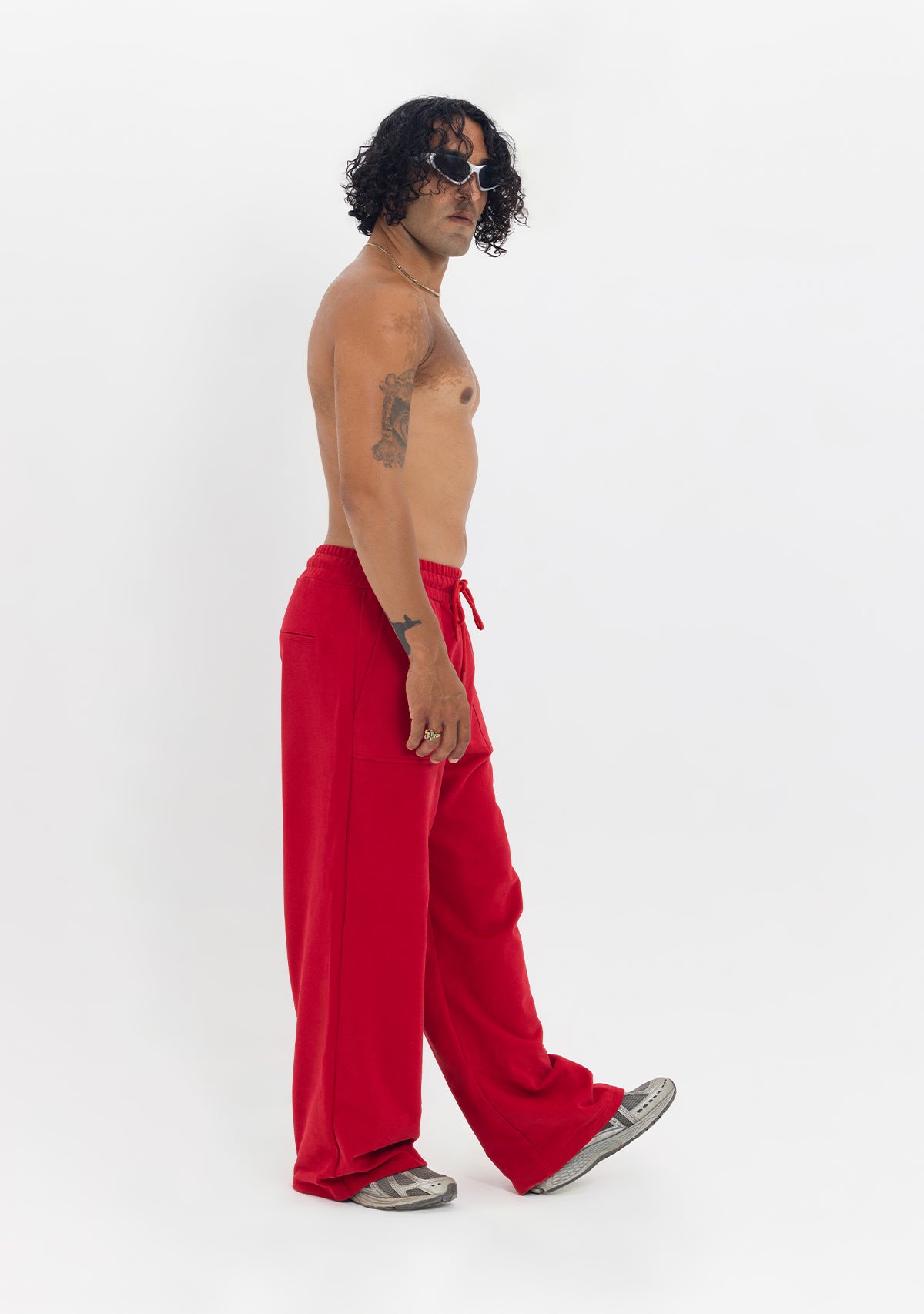 Tiny-Beli Lastikli Rahat Kesim Kırmızı Eşofman Altı-Eşofman-5-Milagron.com