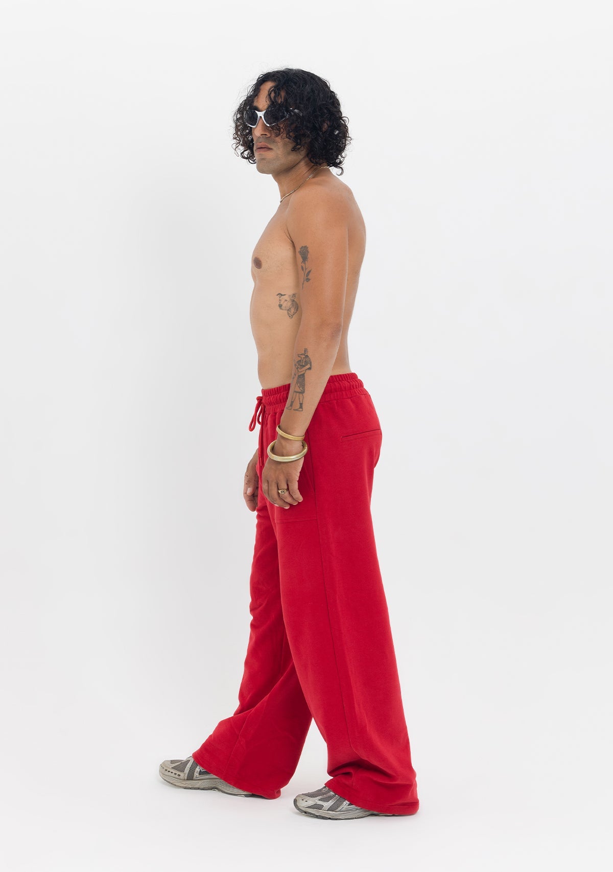 Tiny-Beli Lastikli Rahat Kesim Kırmızı Eşofman Altı-Eşofman-6-Milagron.com