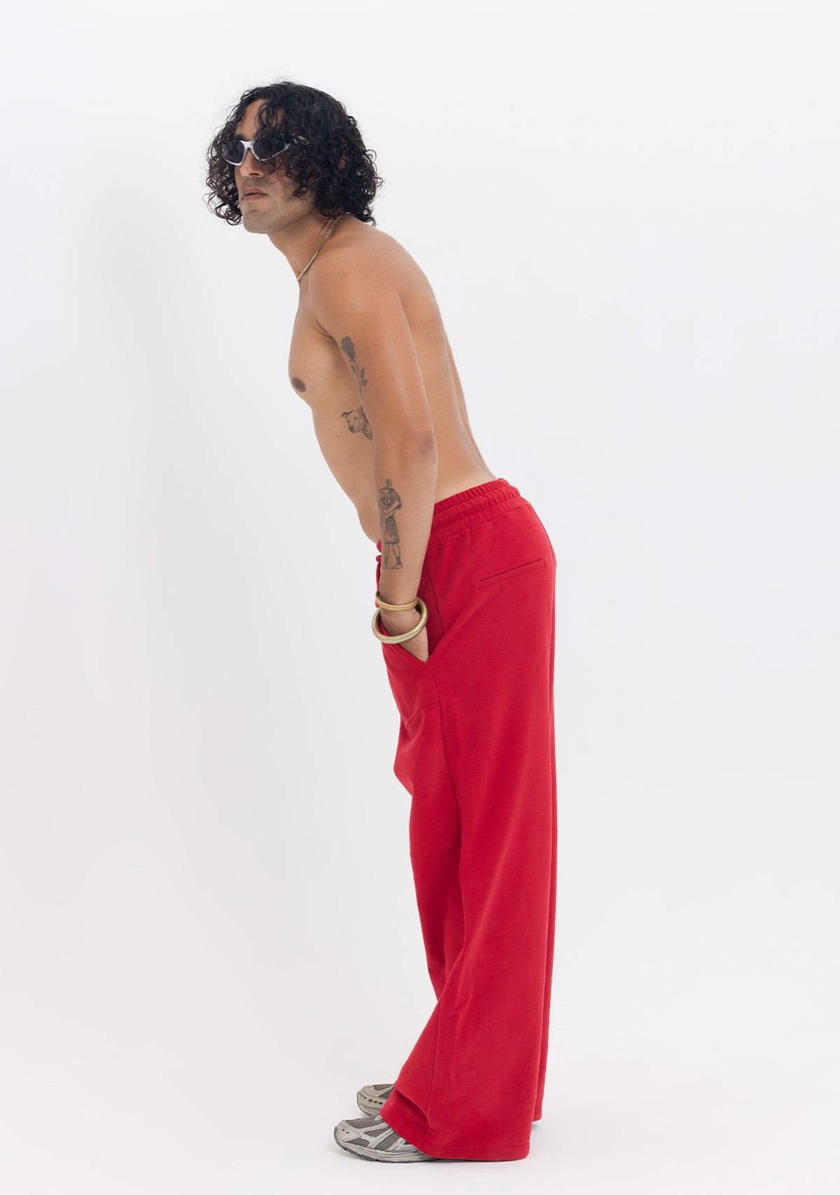 Tiny-Beli Lastikli Rahat Kesim Kırmızı Eşofman Altı-Eşofman-7-Milagron.com