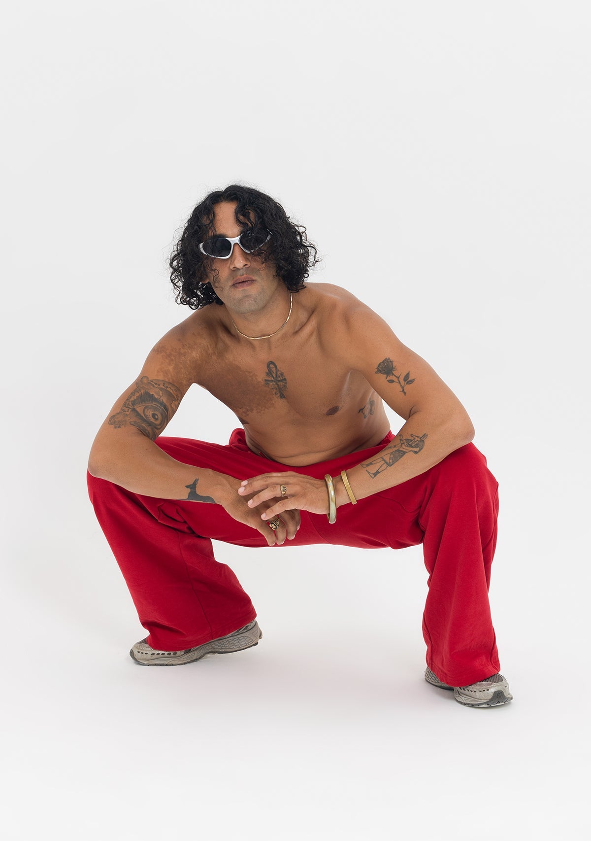 Tiny-Beli Lastikli Rahat Kesim Kırmızı Eşofman Altı-Eşofman-8-Milagron.com