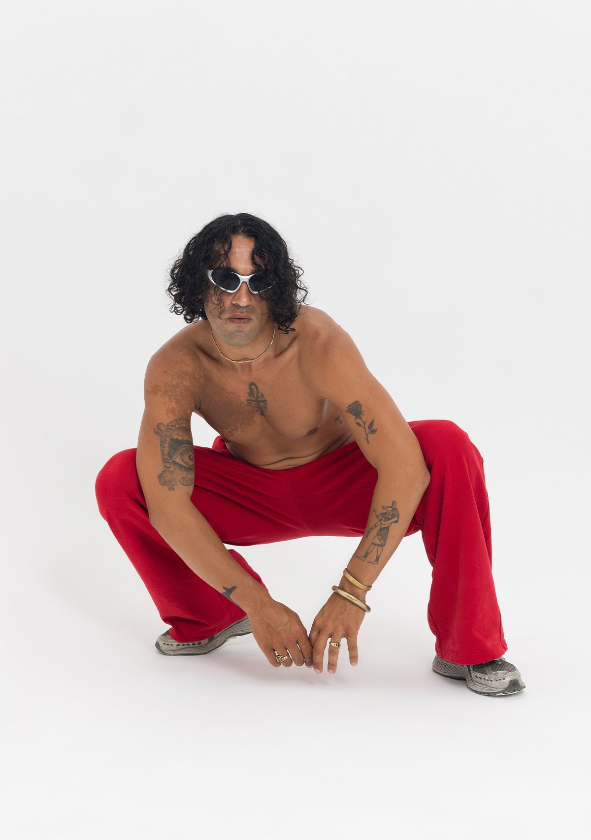 Tiny-Beli Lastikli Rahat Kesim Kırmızı Eşofman Altı-Eşofman-9-Milagron.com