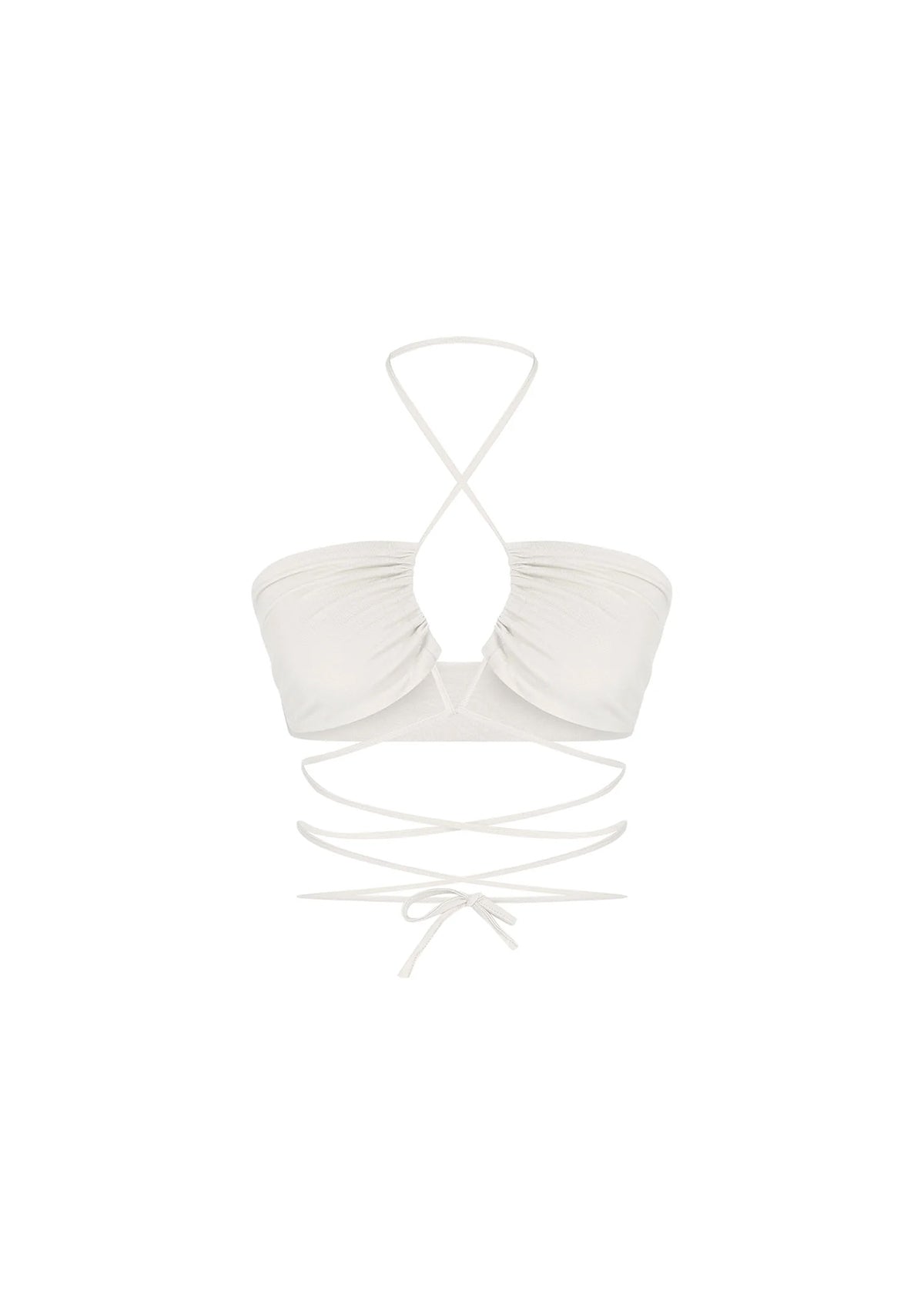 Tiny-Beyaz İnce Askılı Bağlamalı Üst-Top-9-Milagron.com