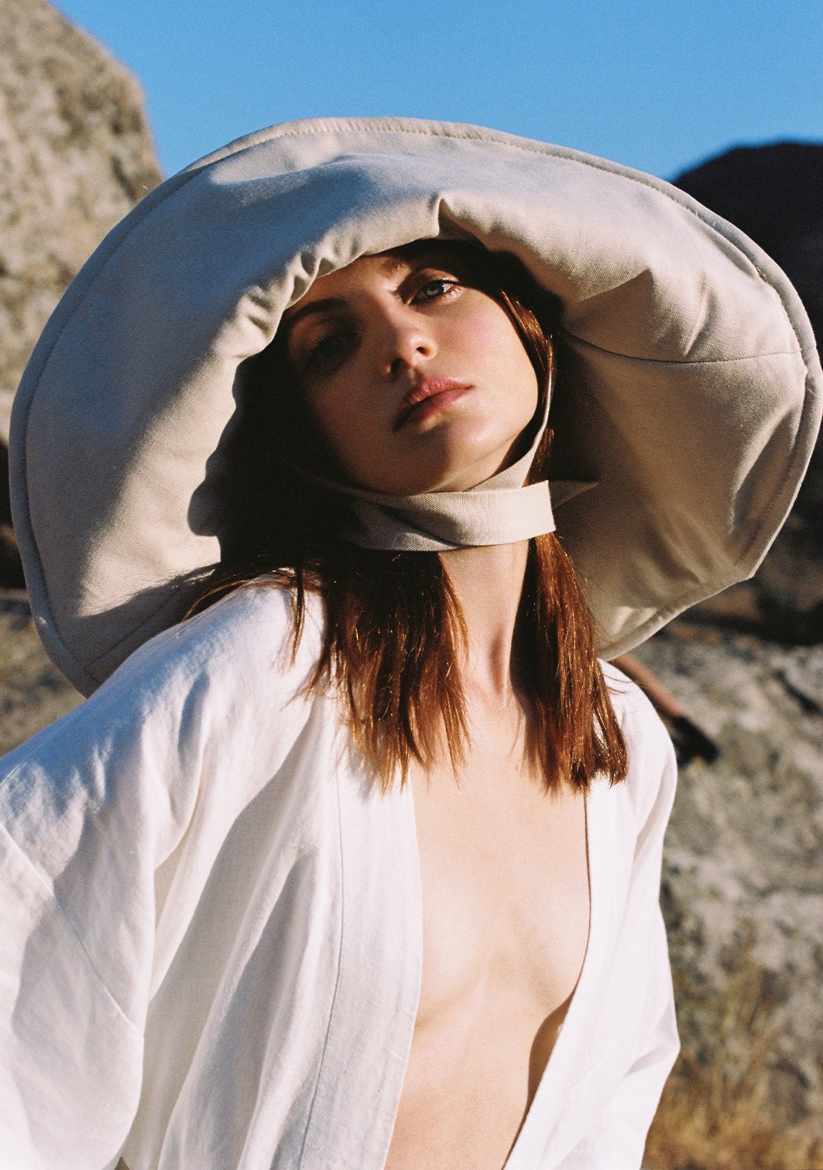 Tiny-Beyaz Keten Kimono-Kimono-4-Milagron.com