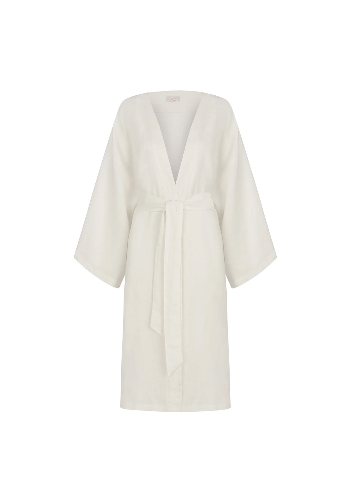 Tiny-Beyaz Keten Kimono-Kimono-8-Milagron.com