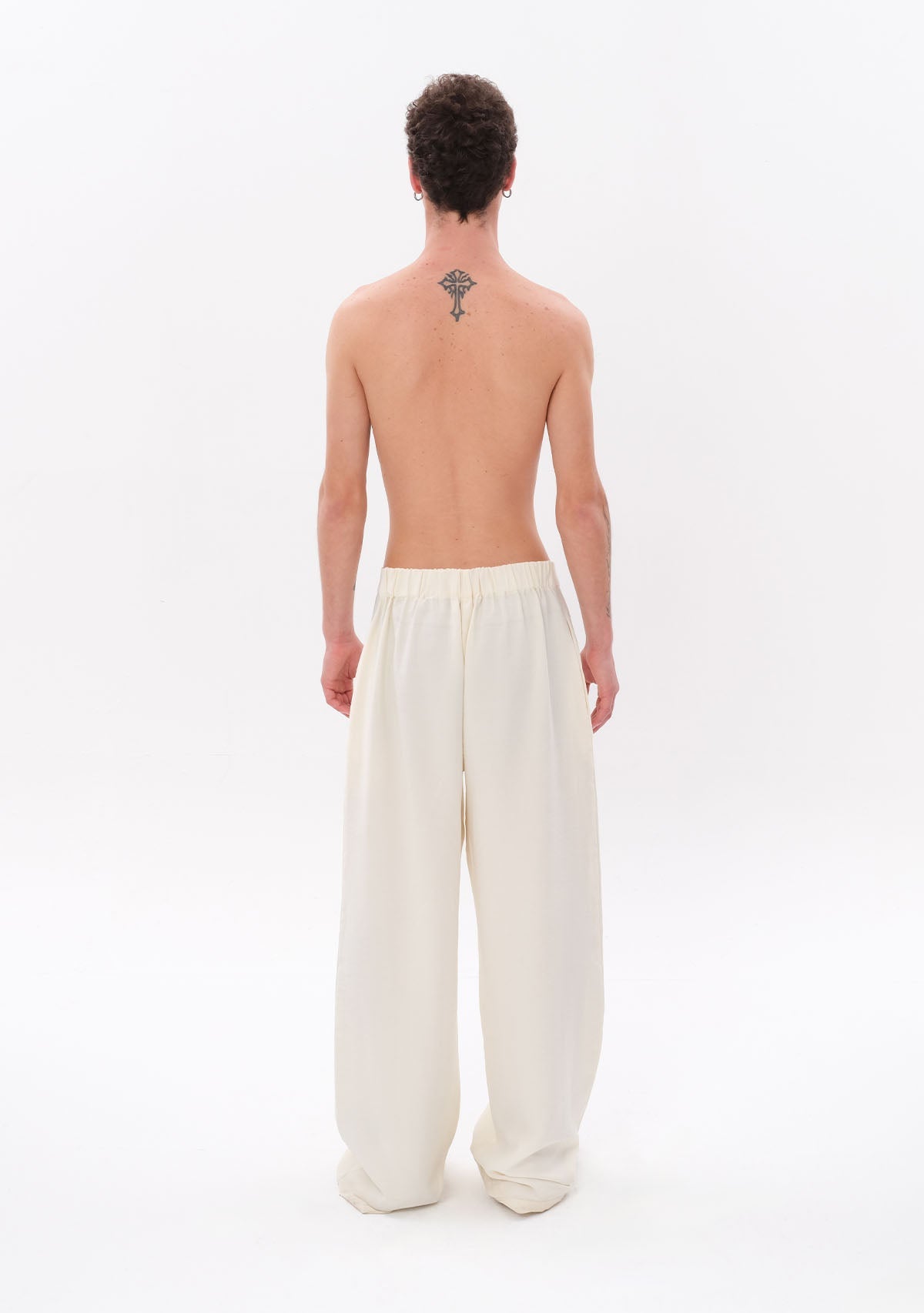 Tiny-Beyaz Tencel Pantolon-Kumaş Pantolon-3-Milagron.com