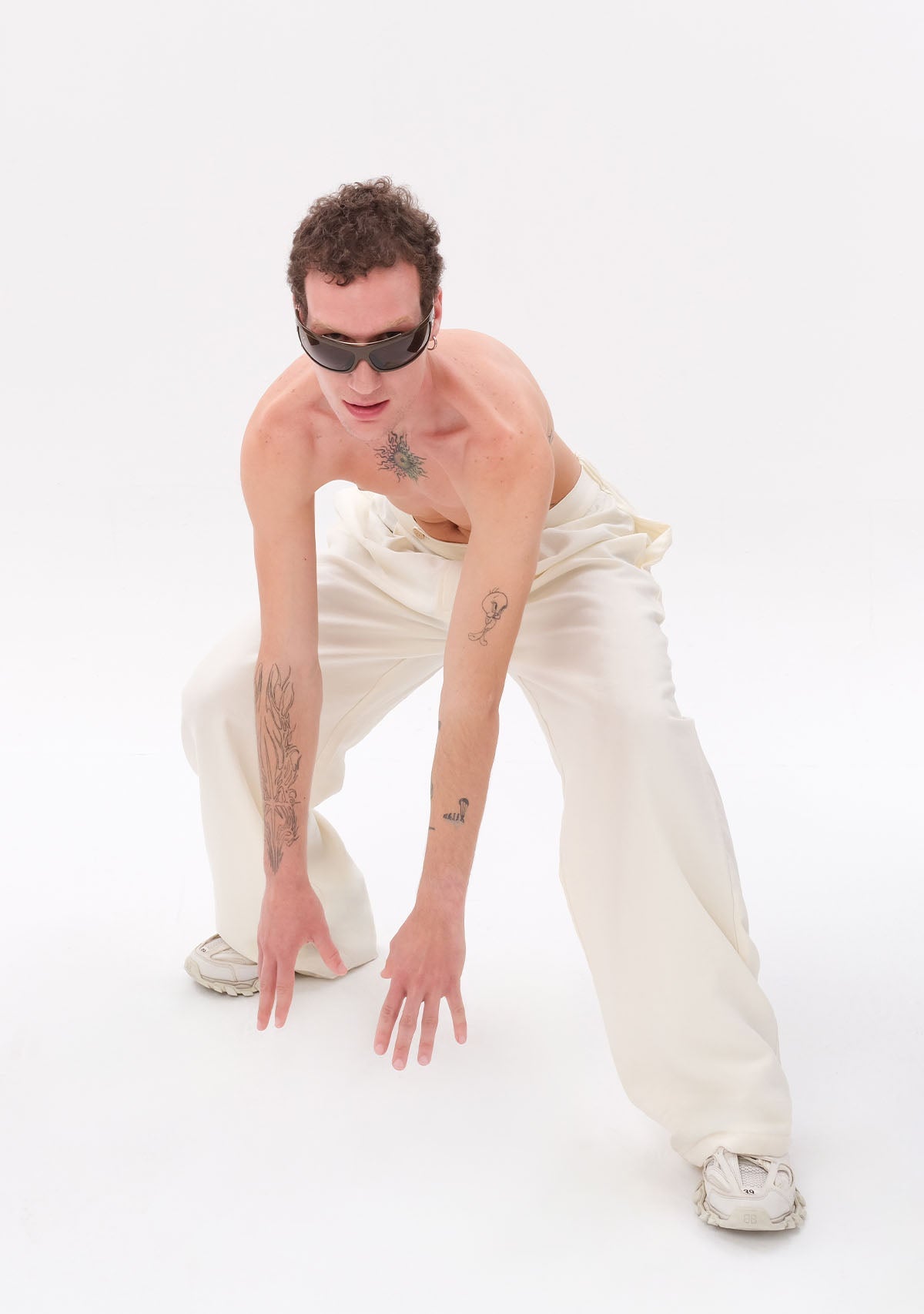 Tiny-Beyaz Tencel Pantolon-Kumaş Pantolon-7-Milagron.com