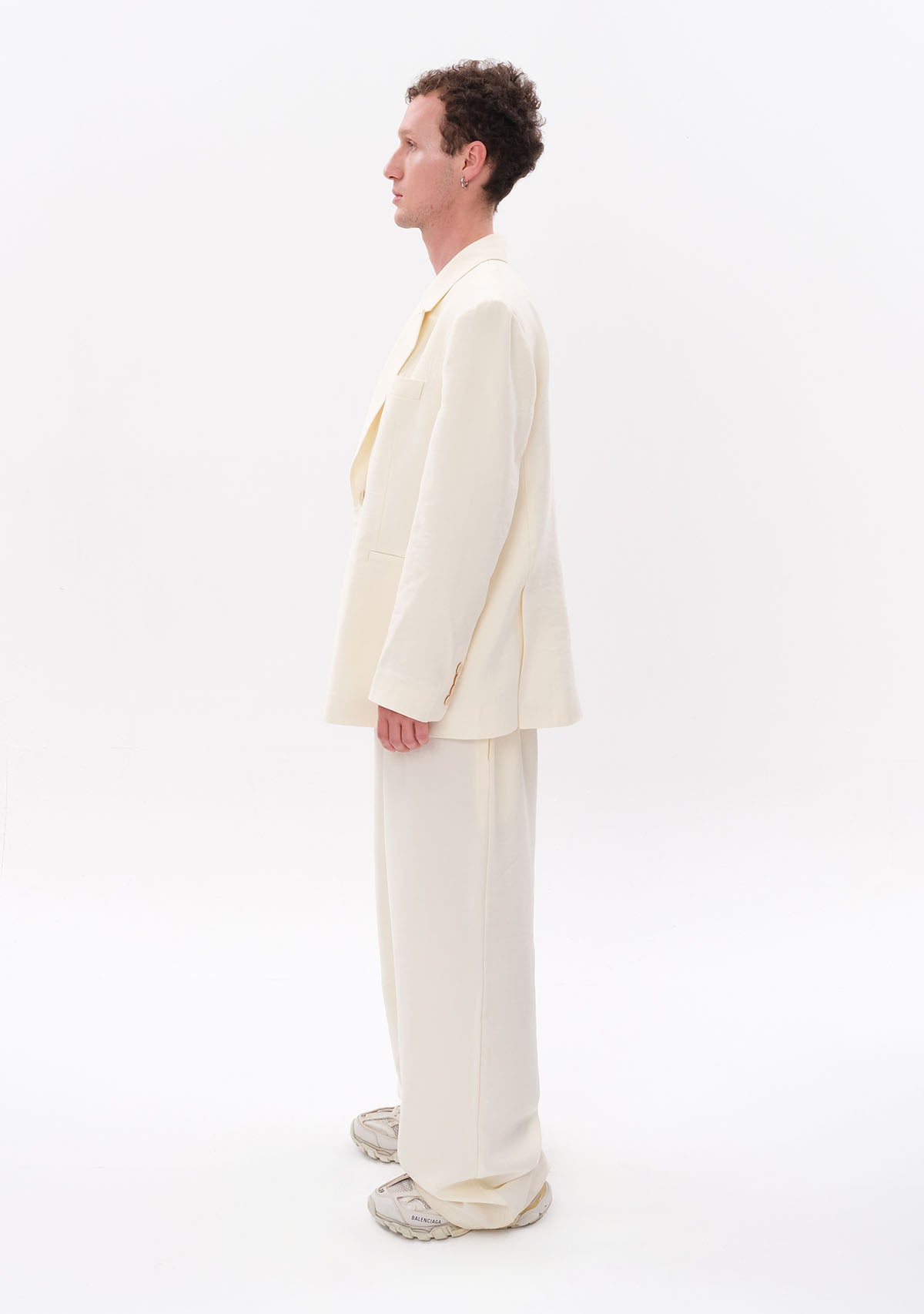 Tiny-Beyaz Tencel™ Blazer-Ceket-6-Milagron.com