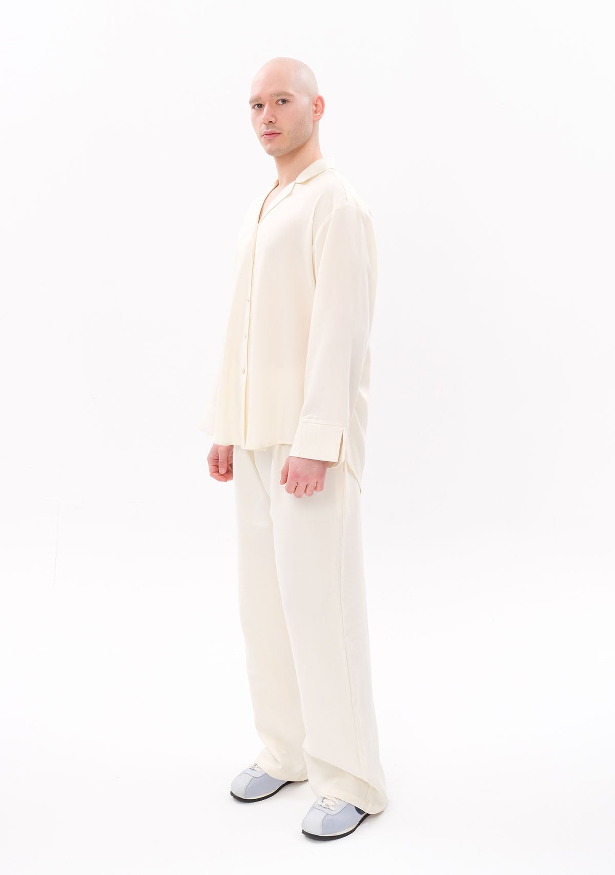 Tiny-Beyaz Tencel™ Oversize Gömlek-Gömlek-3-Milagron.com