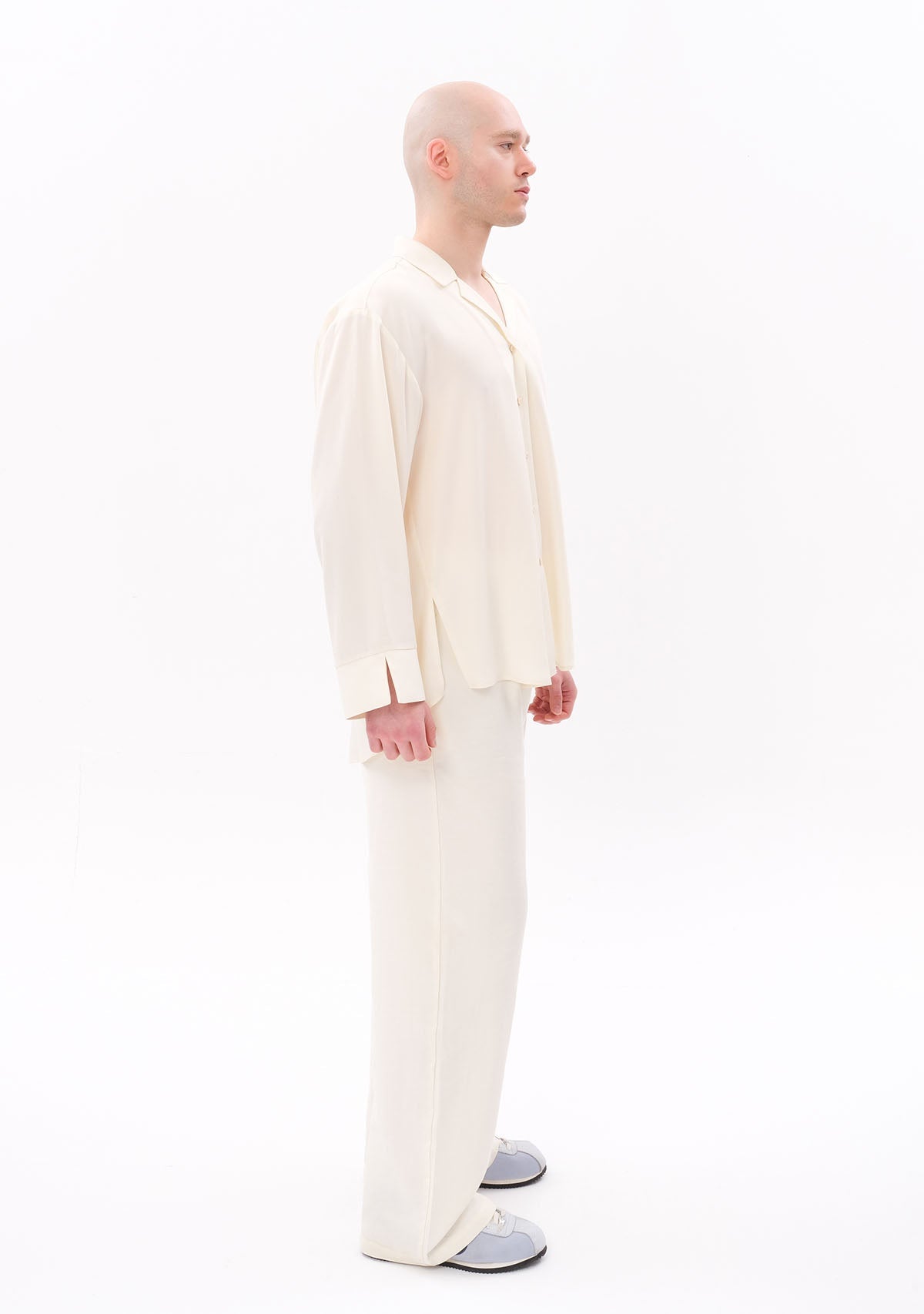 Tiny-Beyaz Tencel™ Oversize Gömlek-Gömlek-4-Milagron.com